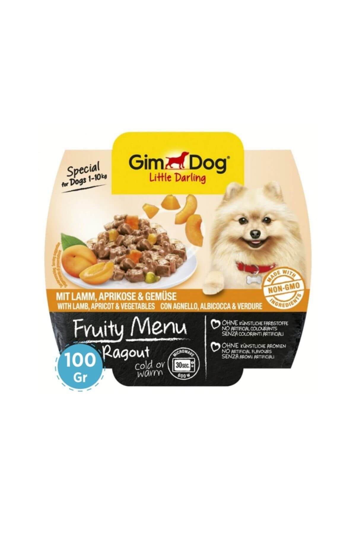 Gimdog Fruity Menu Kuzu Kayısı ve Sebzeli Köpek Konservesi 100gr