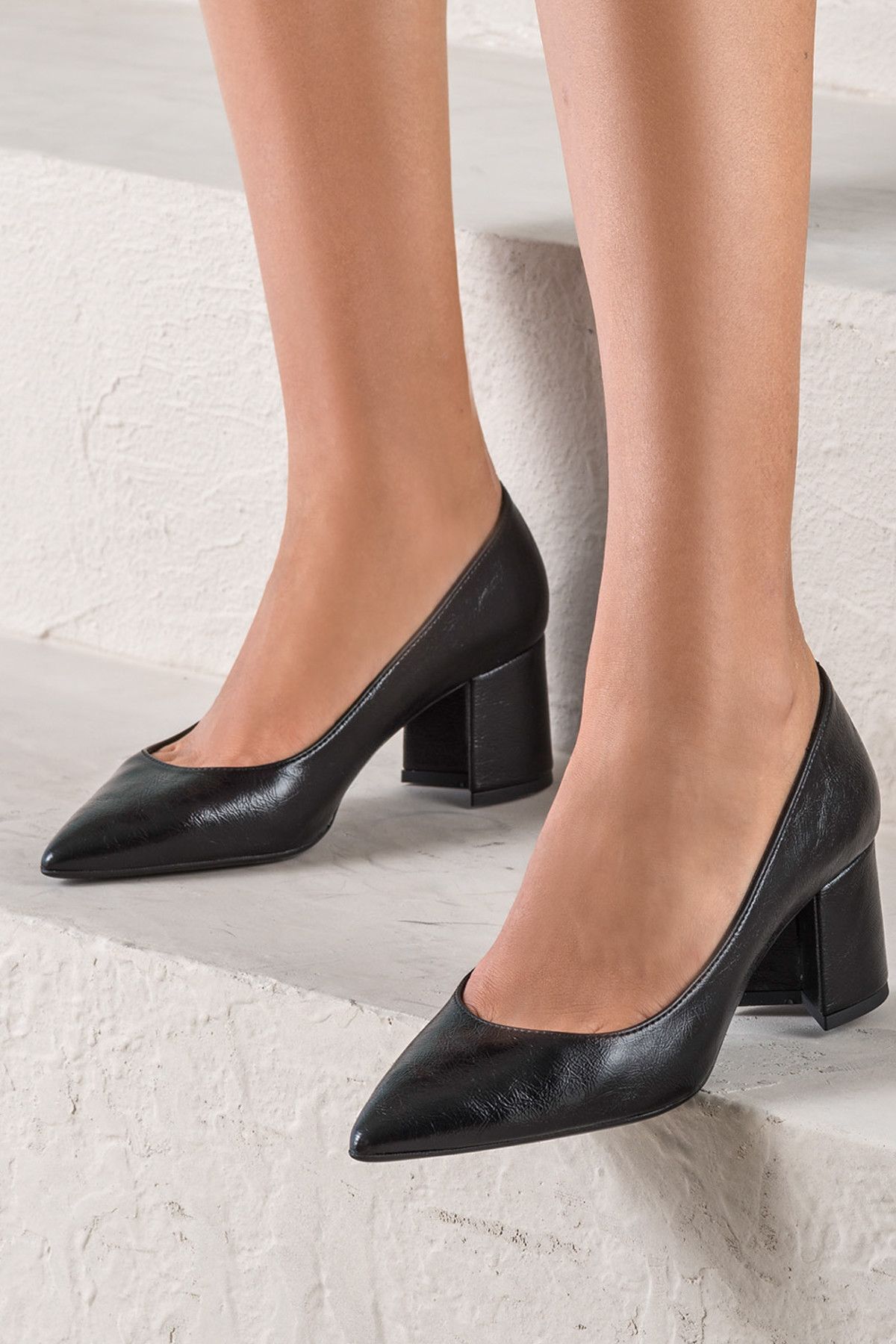 Elle RAMPUR Siyah Kadın Topuklu Ayakkabı