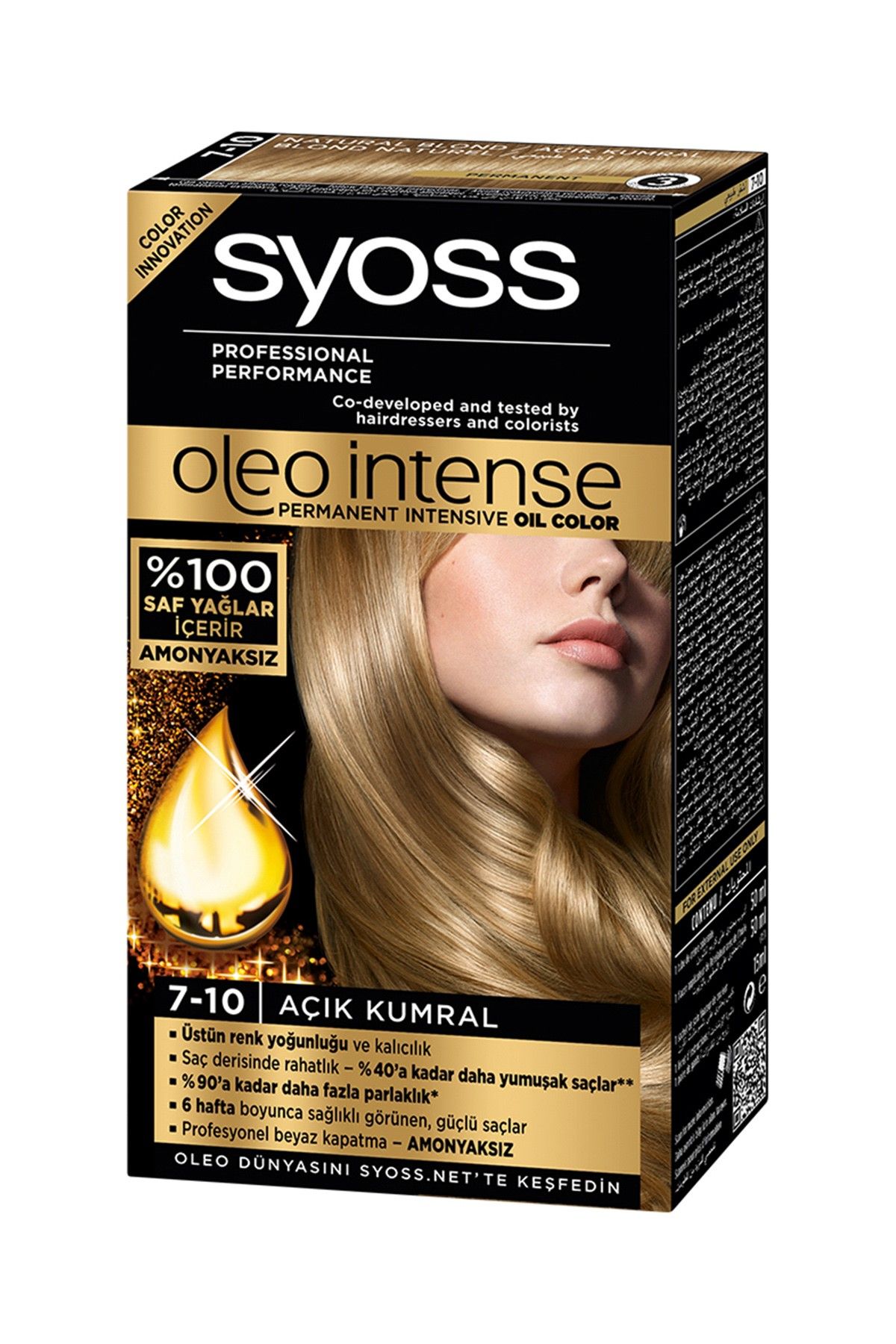 Syoss Saç Boyası - Oleo Intense Color 7-10 Açık Kumral