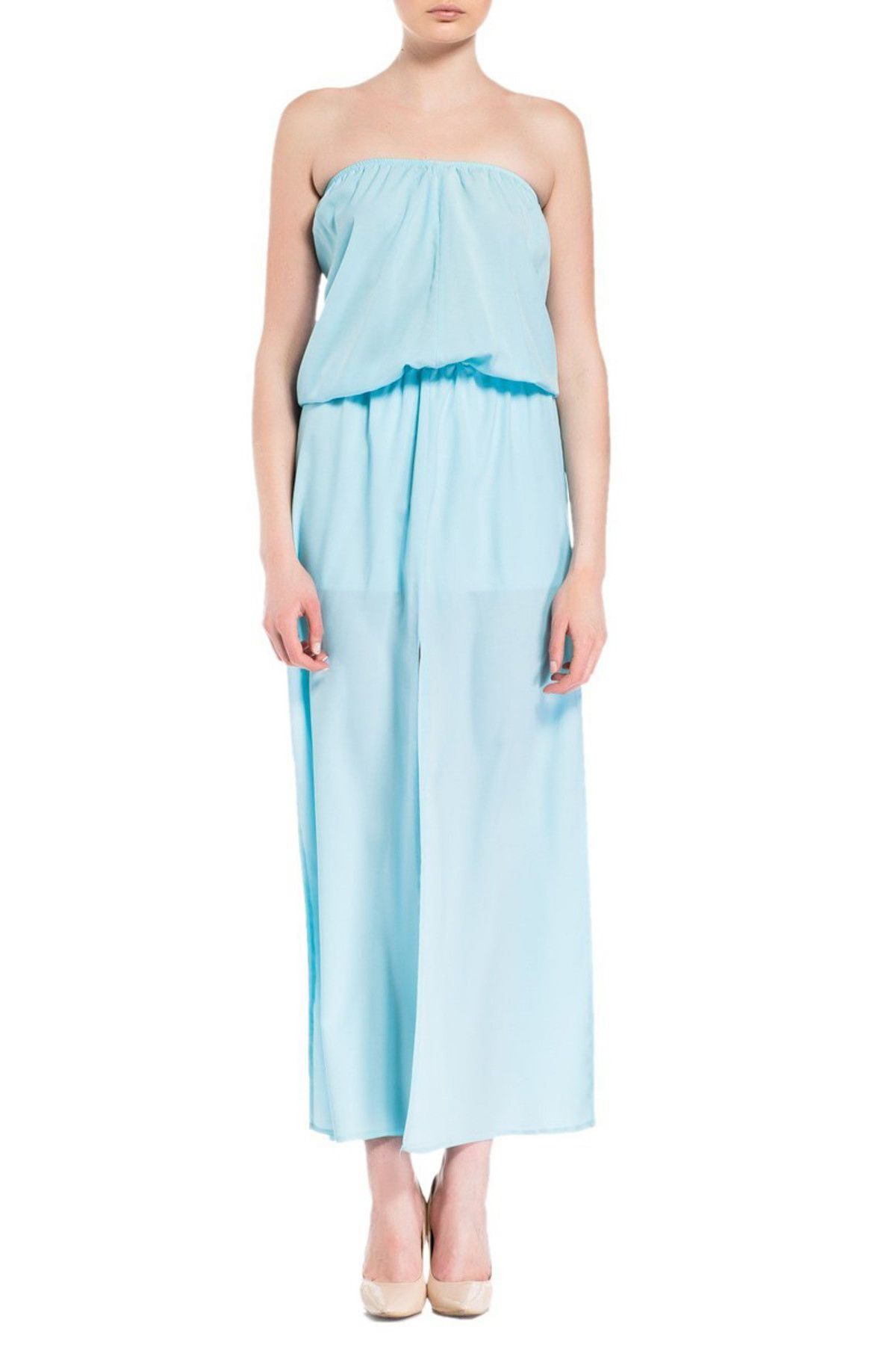 Spazio Kadın Mavı Balsamına Kollu Elbise 50025080