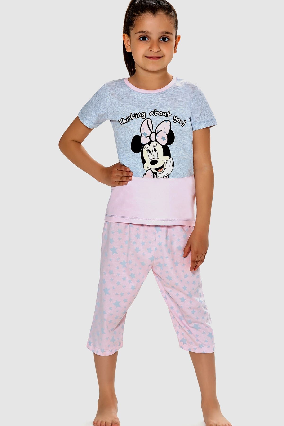 MINNIE Mouse Lisanslı Kız Çocuk Pijama Takımı