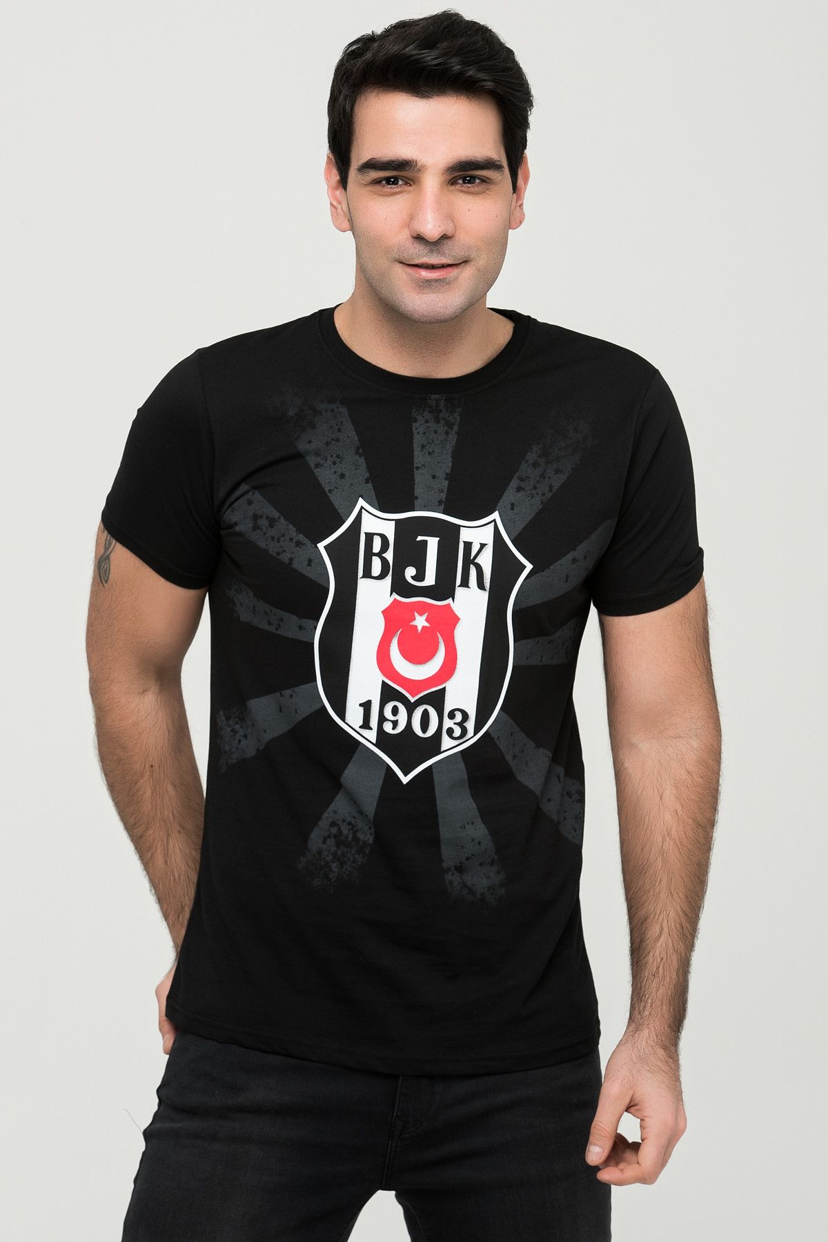 Beşiktaş Güneş Logo Erkek T-Shirt 8Y56E03004