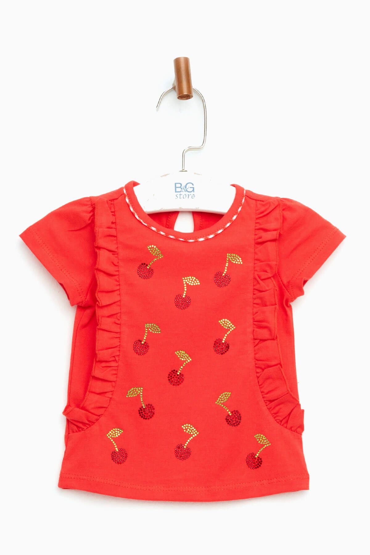 BG Baby Kırmızı Kız Bebek T-Shirt 18SS0BG2537