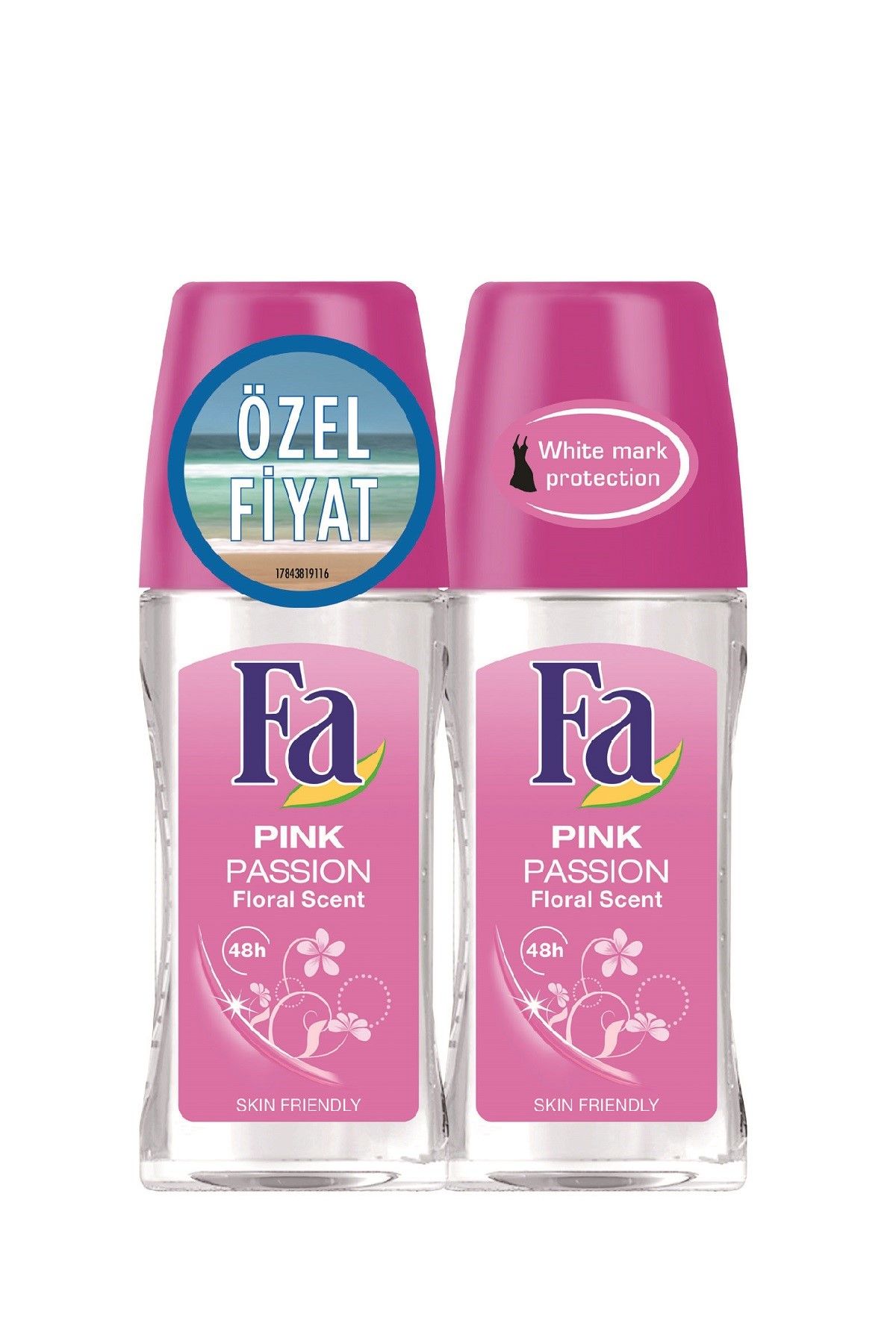 Fa Pink Passion 2'Li Kadın Deodorant Roll-On 50  ml   + 50 ml