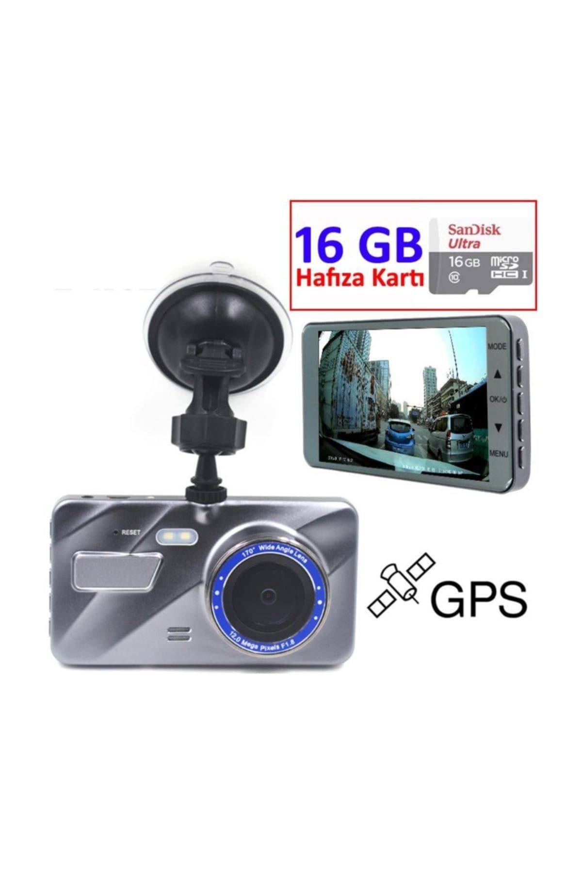 Novatek NT400G+16GB GPS LDWS İhlal FCWS Çarpışma Önleme Kamerası