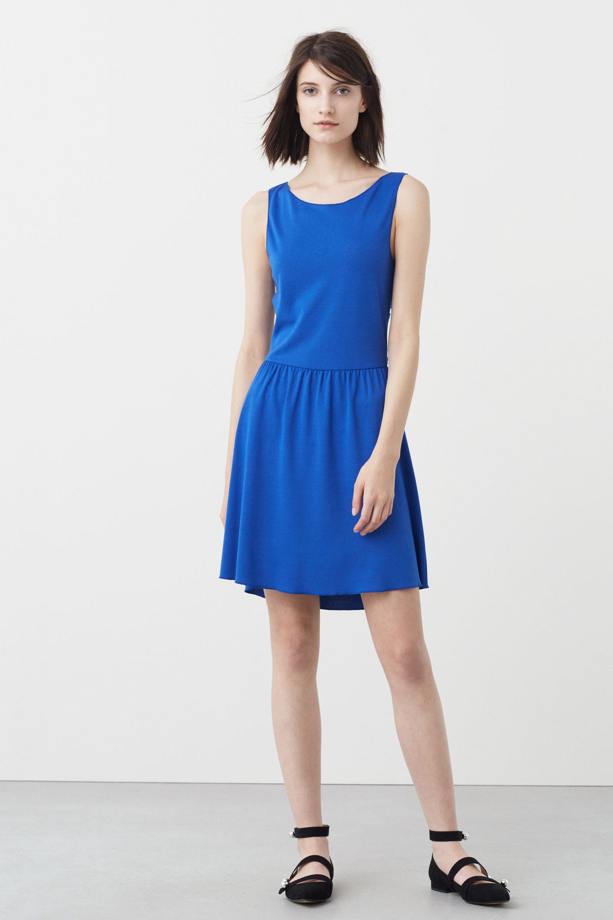 MANGO Kadın Açık Mavi Elbise 71060233