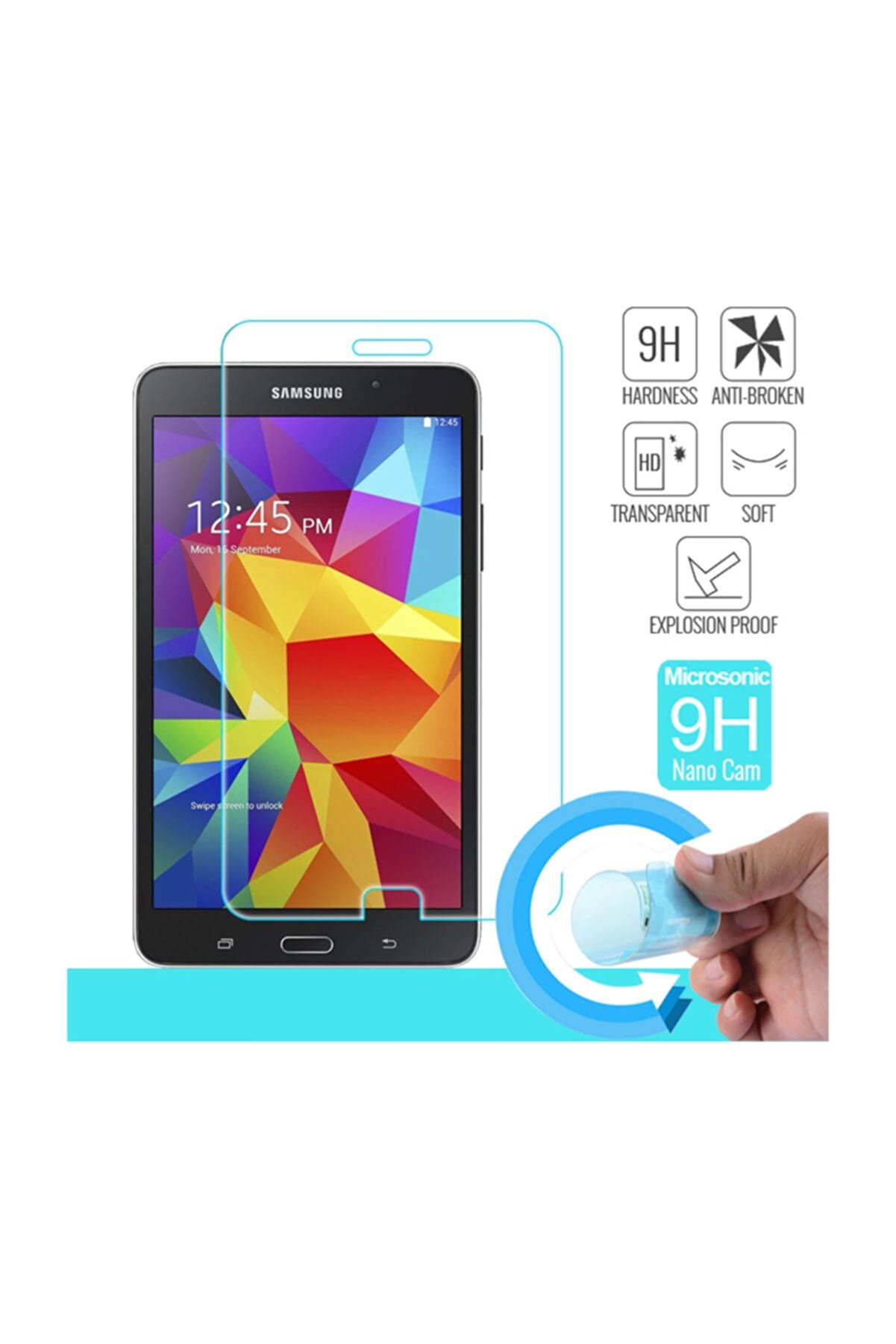Microsonic Samsung Galaxy Tab4 7.0'' T230 Nano Cam Ekran koruyucu Kırılmaz film