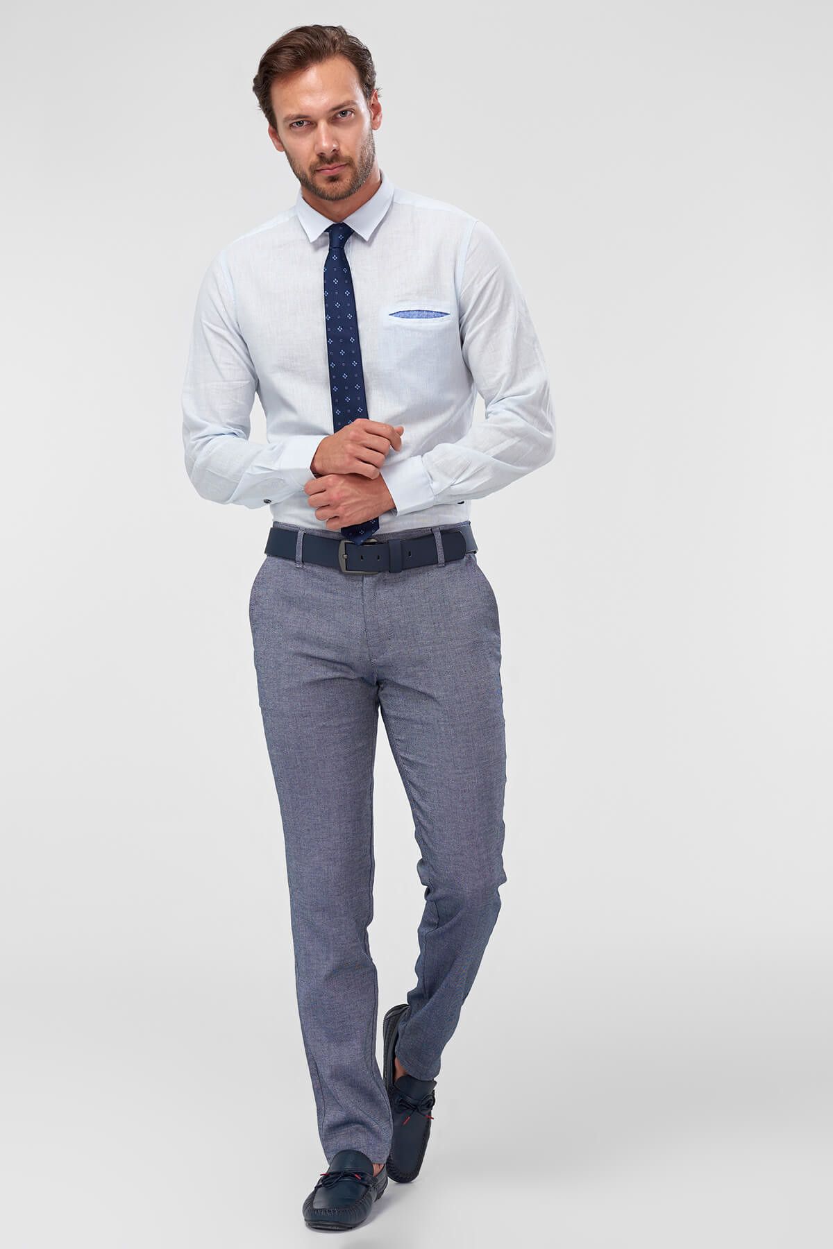 TRENDYOL MAN Lacivert Erkek Pantolon - Smart - Casual