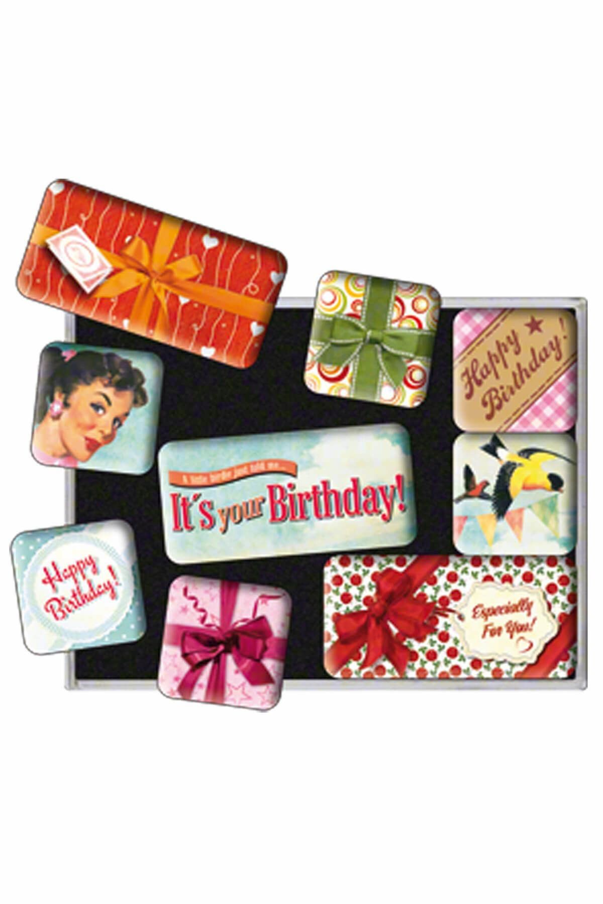 Nostalgic Art Art Say It Happy Birthday Magnet Set  83052