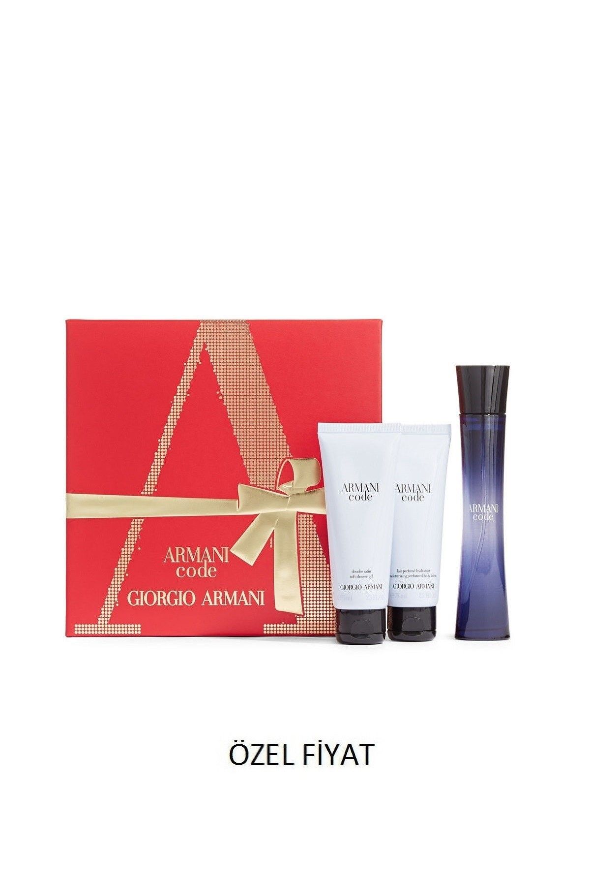 Giorgio Armani Code Femme Edp 75 ml + Body Lotion 75 ml + Shower Gel 75 ml Kadın Parfüm Seti 3614271882394
