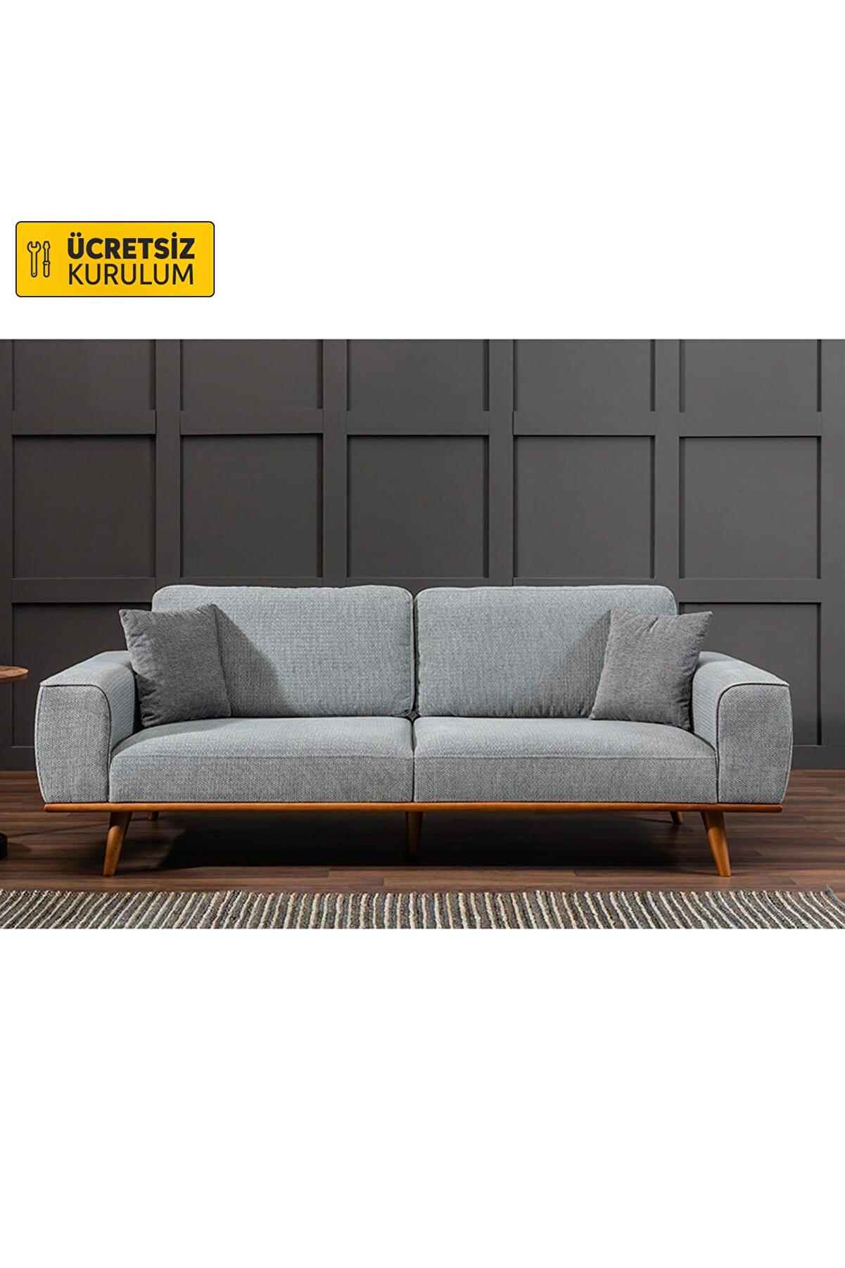 Vivense Merina Üçlü Koltuk Gri Fiyatı, Yorumları TRENDYOL