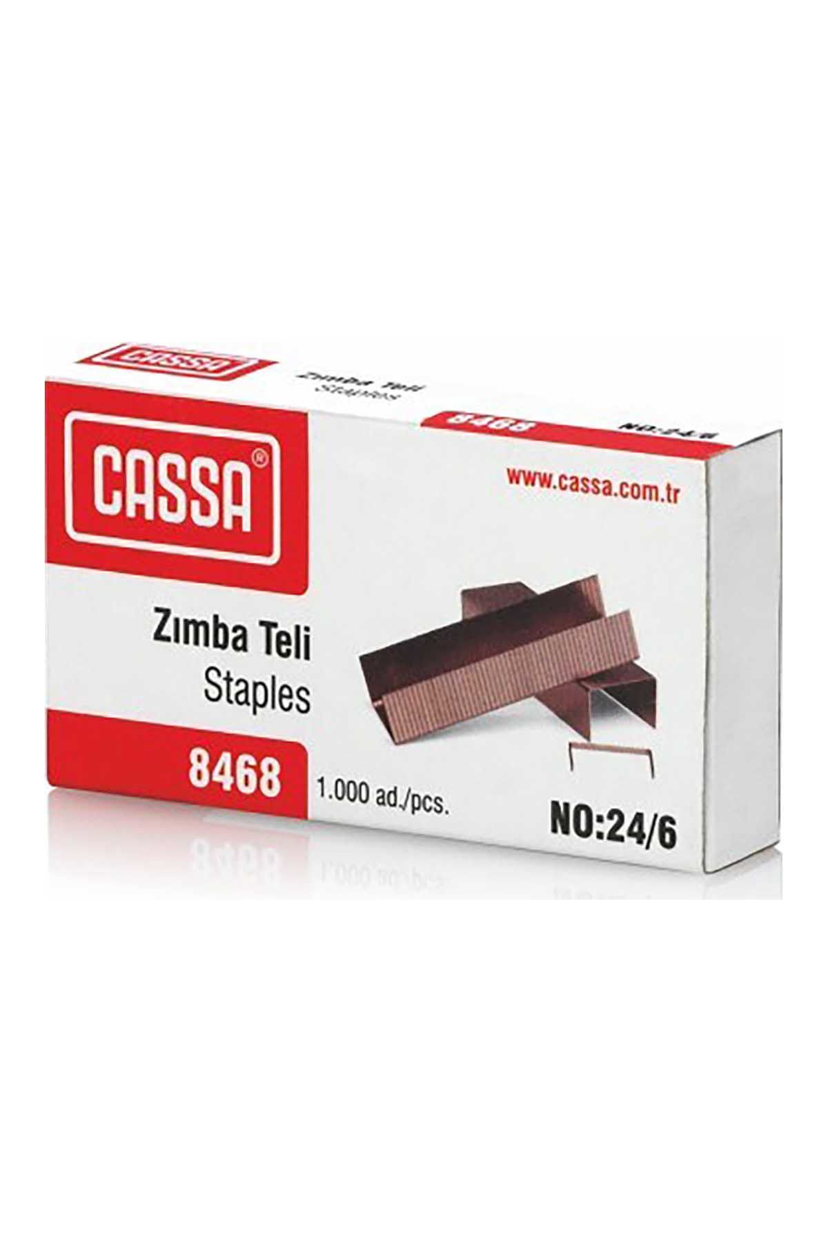 Cassa Zımba Teli No:24/6 Sarı 10 Paket 10000'li Kutu