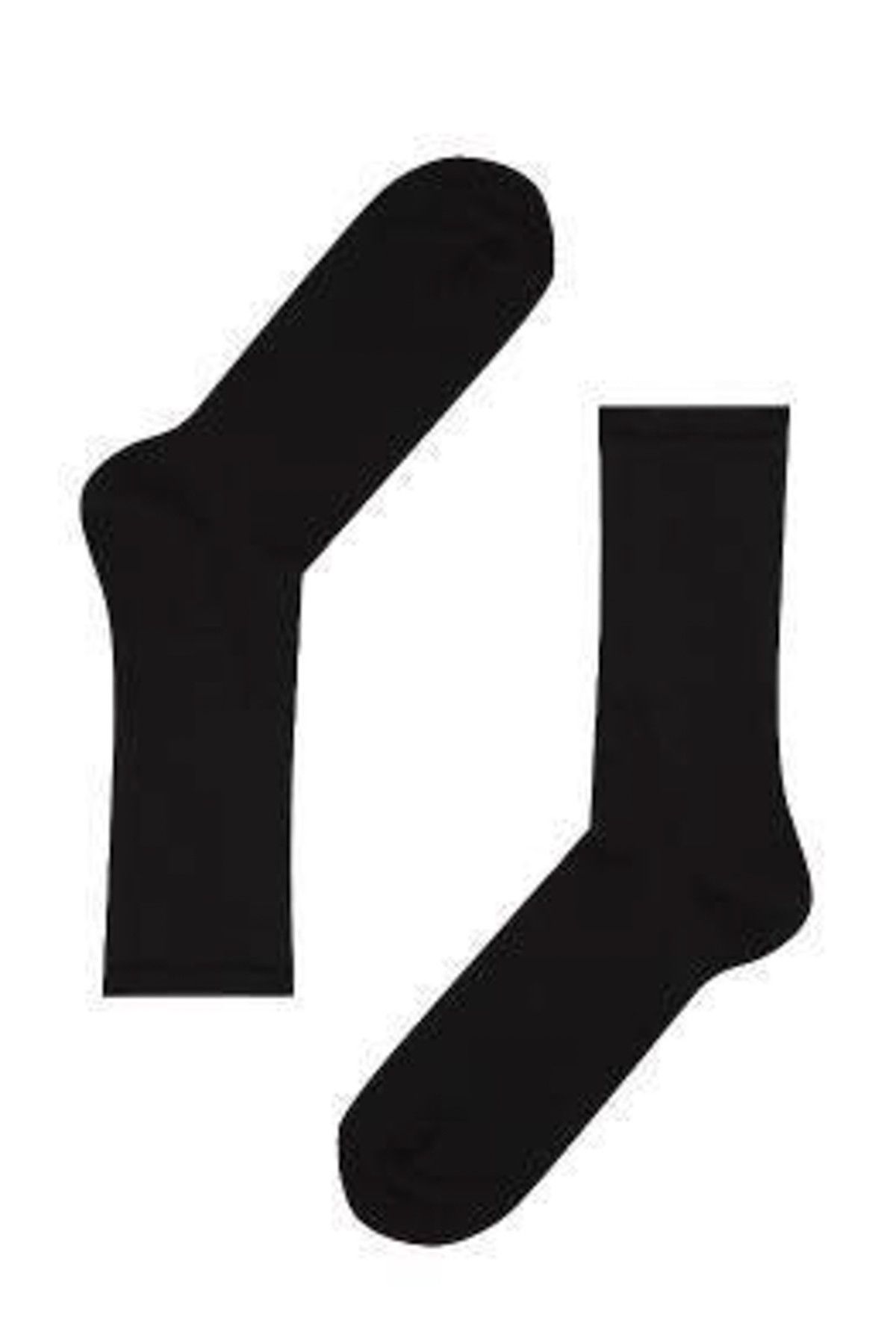 Adze Siyah Erkek Bambu standart Çorap