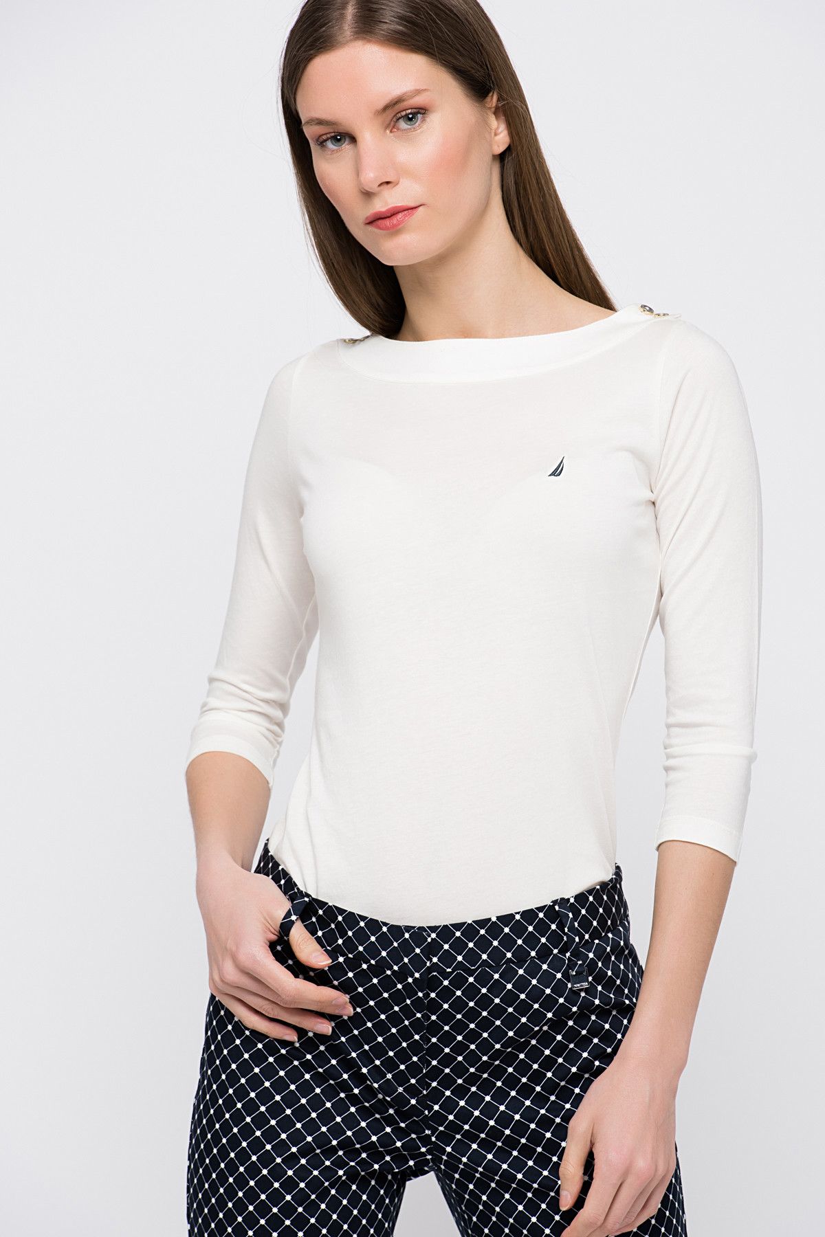 Nautica Kadın Beyaz Sweatshirt TFTR011