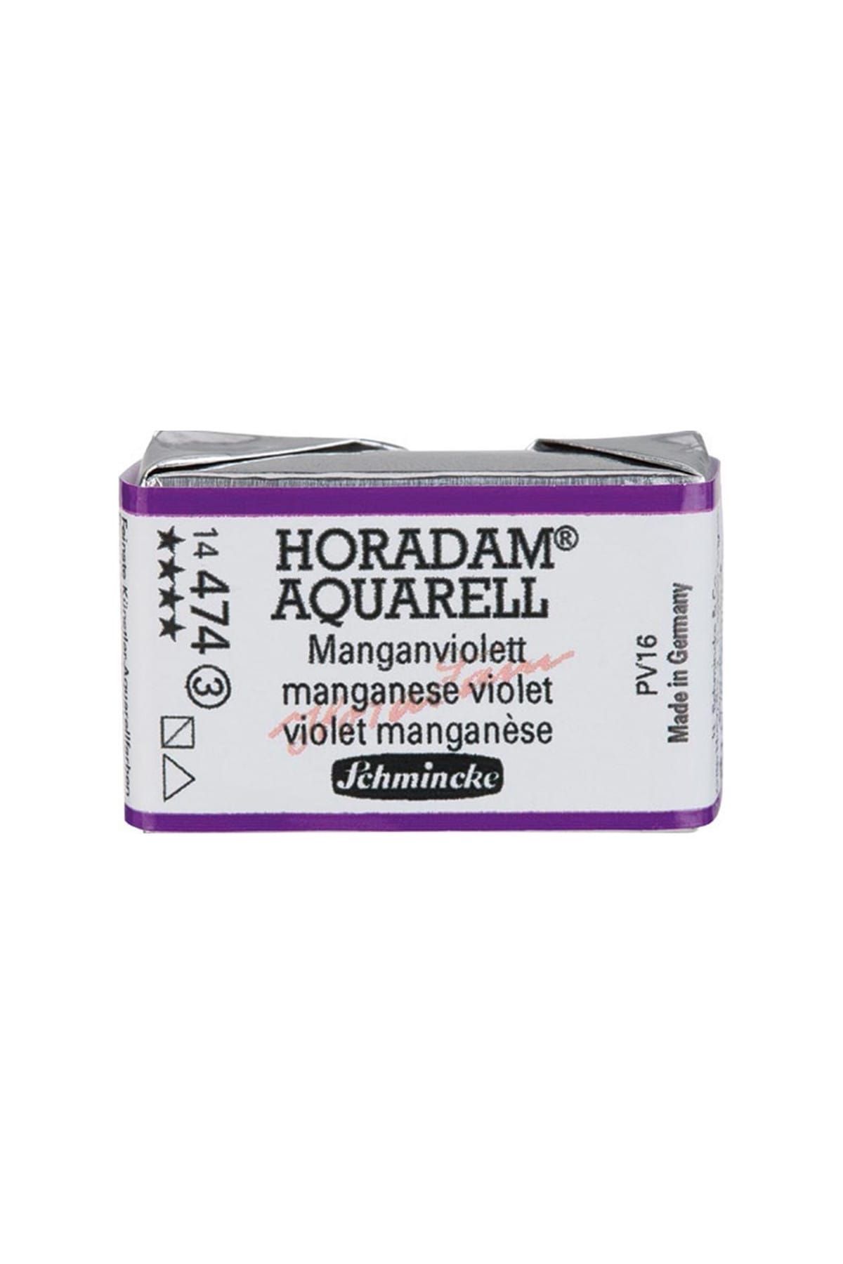 Schmincke Horadam Aquarell 1/1 Tablet 474 Manganese Violet seri 3