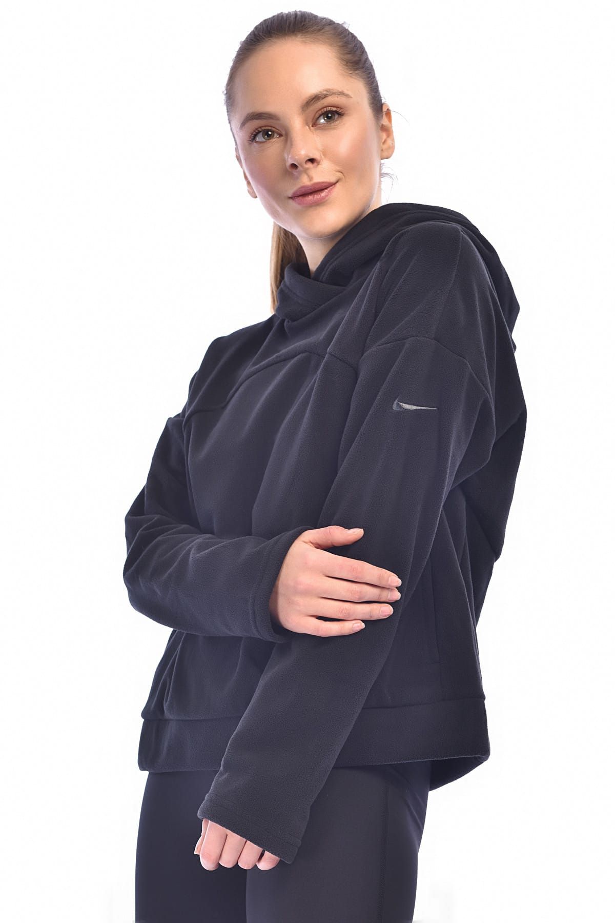 Nike Kadın Sweatshirt - W Nk Thrma Hoodie Polar - 929616-010
