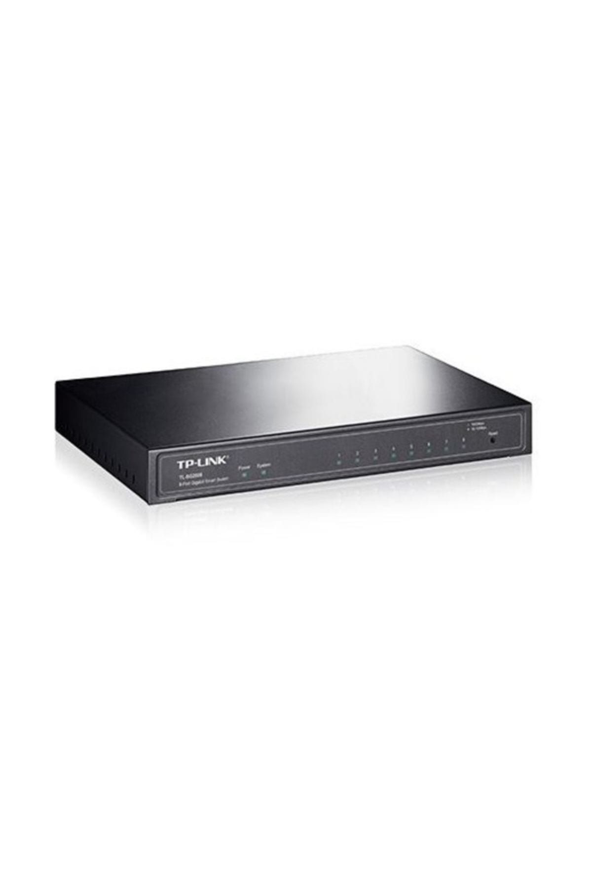 Tp-Link Tp- Tl-Sg2008 Yönetilebilir Gigabit Ethernet (10/100/1000) Jetstream 8-Port Smart Switch, Siyah