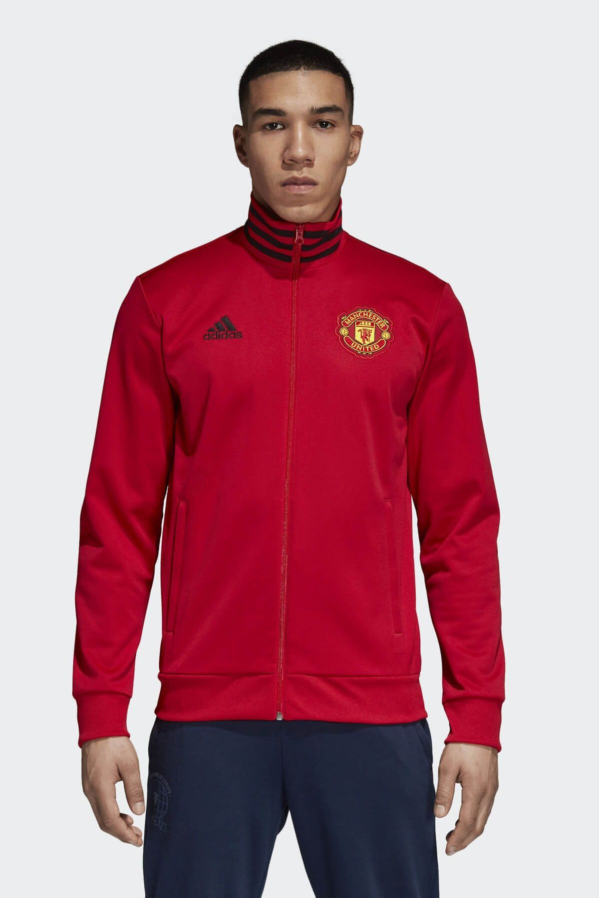 adidas Erkek Sweatshirt - Manchester United 3S Trk Top  - CW7668
