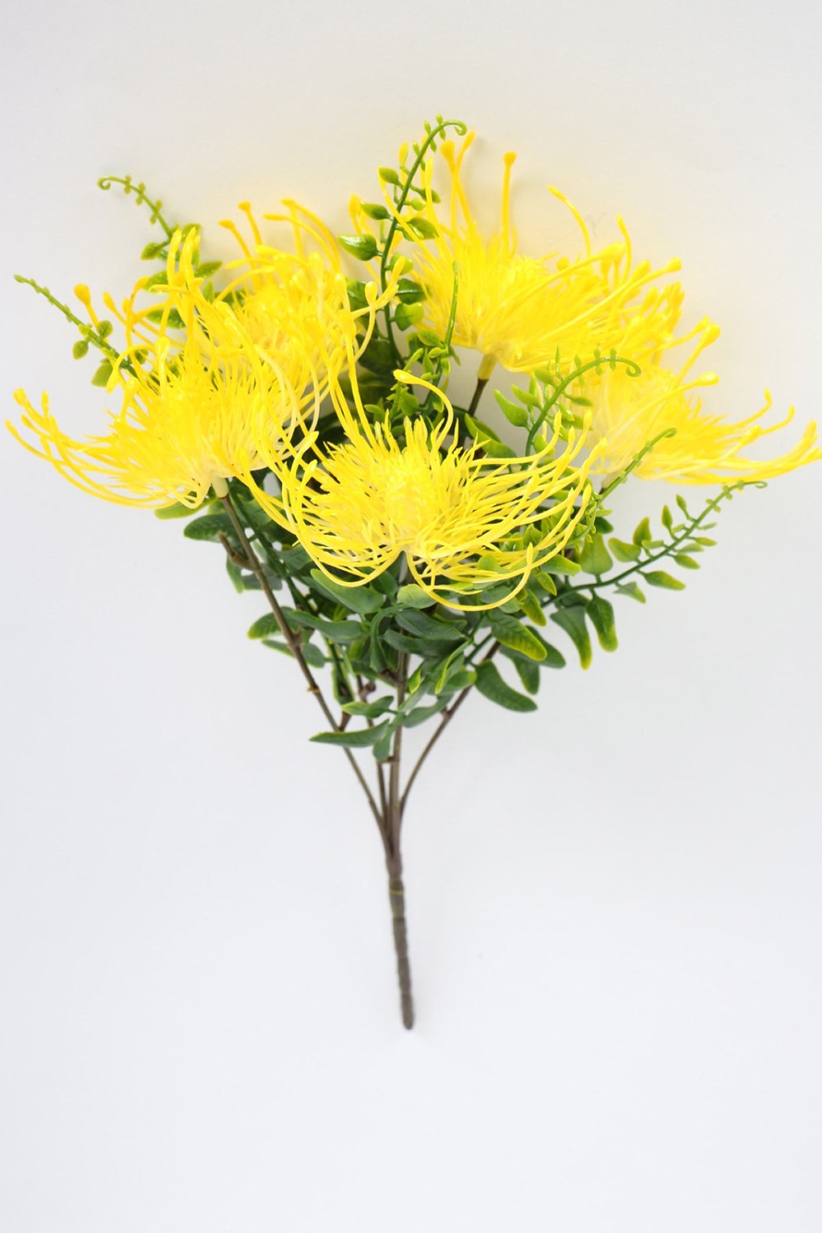 Yapay Çiçek Deposu Yapay Polen Demeti Pincushion Sarı
