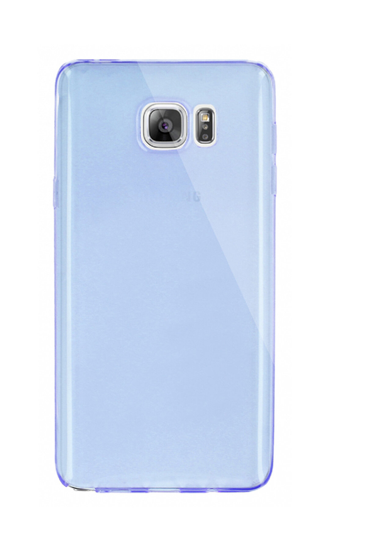 Dafoni Aircraft Samsung Galaxy Note 5 Ultra İnce Şeffaf Mavi Silikon Kılıf