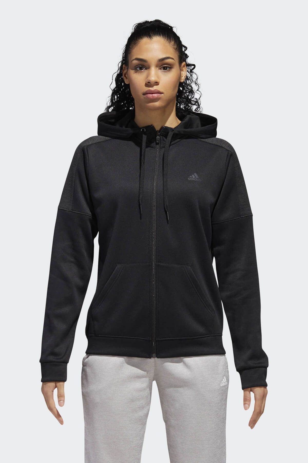 adidas W TI FZ Siyah Kadın Sweatshirt 100575742
