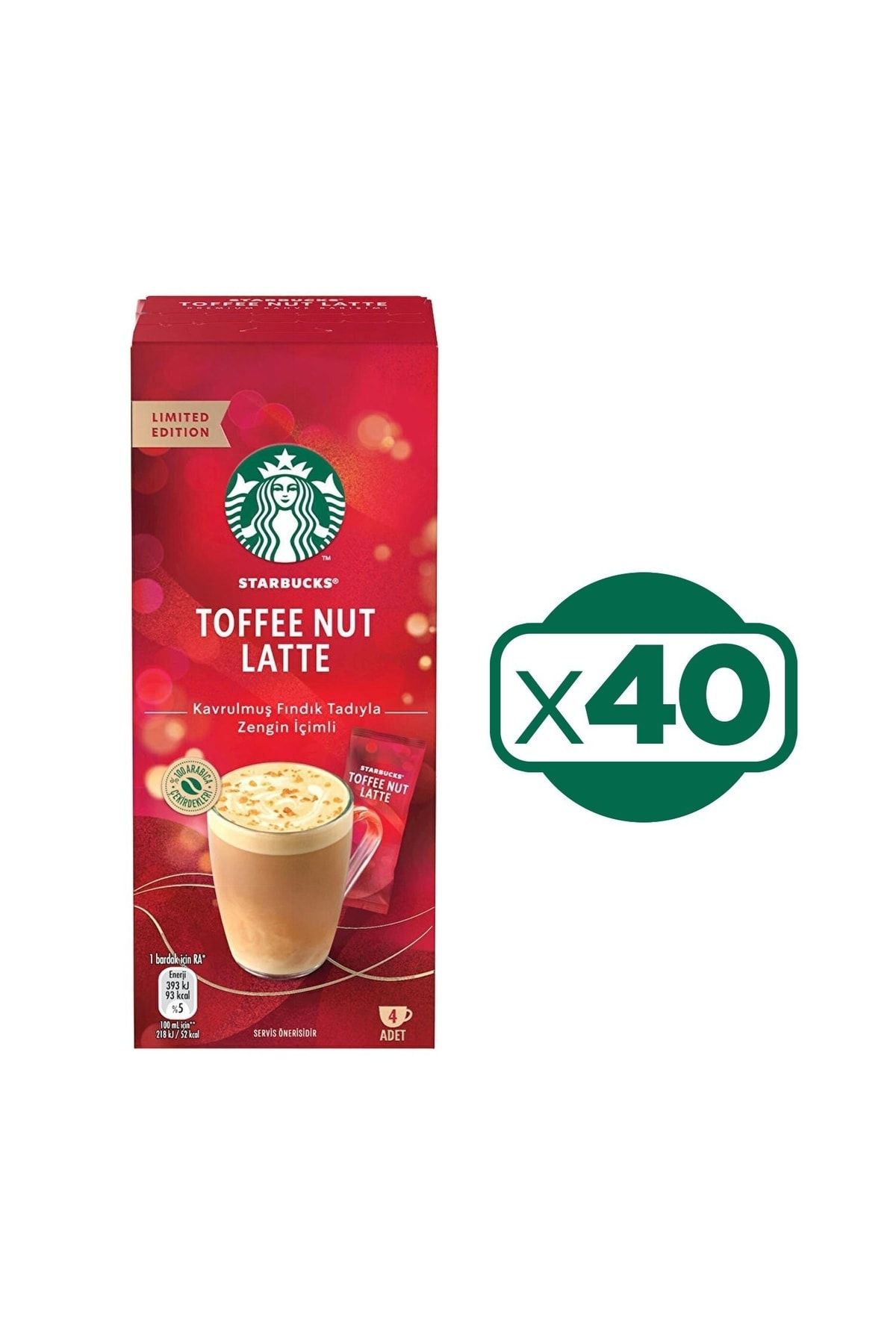 Starbucks Toffee Nut Latte 4 Lü X 40 Adet