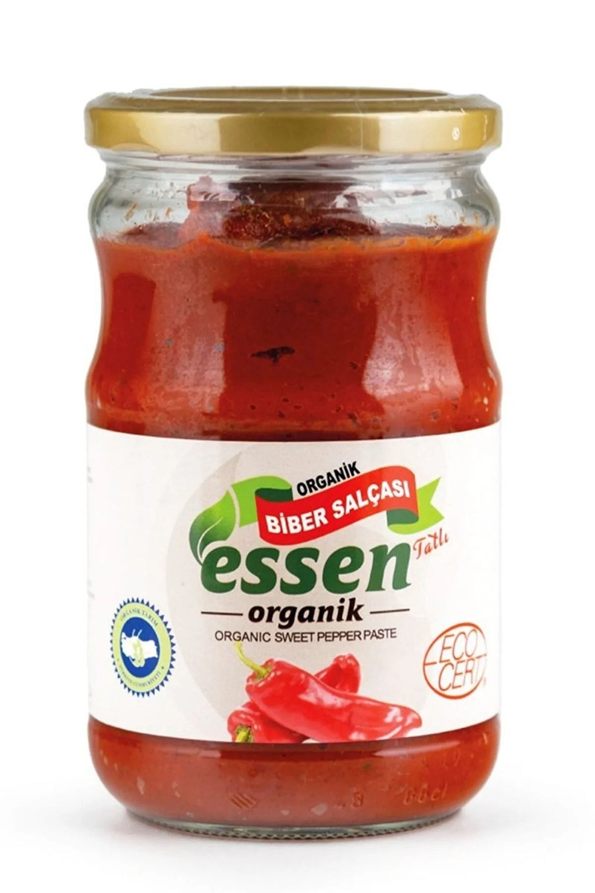 Essen Organik Organik Biber Salçası 610 Gr (tatlı) (cam Kavanoz, Ecocert Sertifikalı)