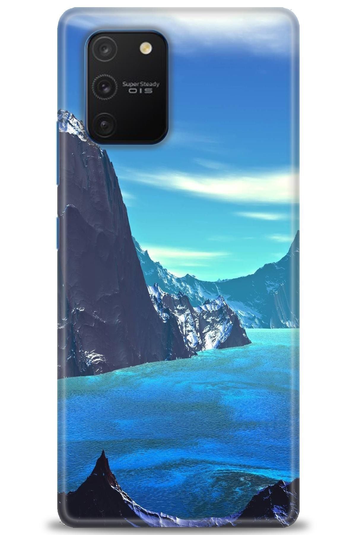 Noprin Samsung Galaxy A91 / S10 Lite Kılıf Hd Baskılı Kılıf - Lake 8k + Nano Micro Ekran Koruyucu