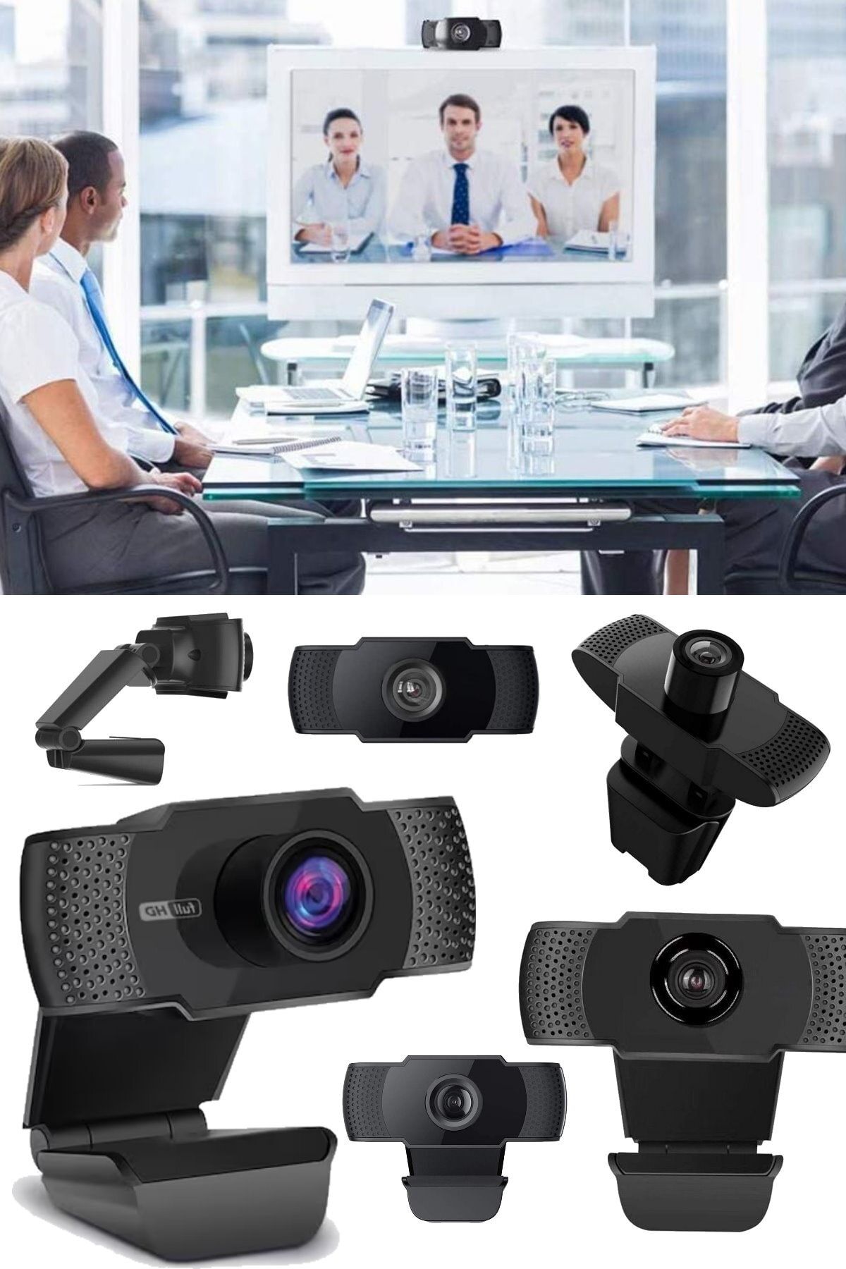 Utelips Mikrofon Konferans Video Netbook Kamera Hd 1080p Masaüstü Webcam Bilgisayar Webcam Profesyonel
