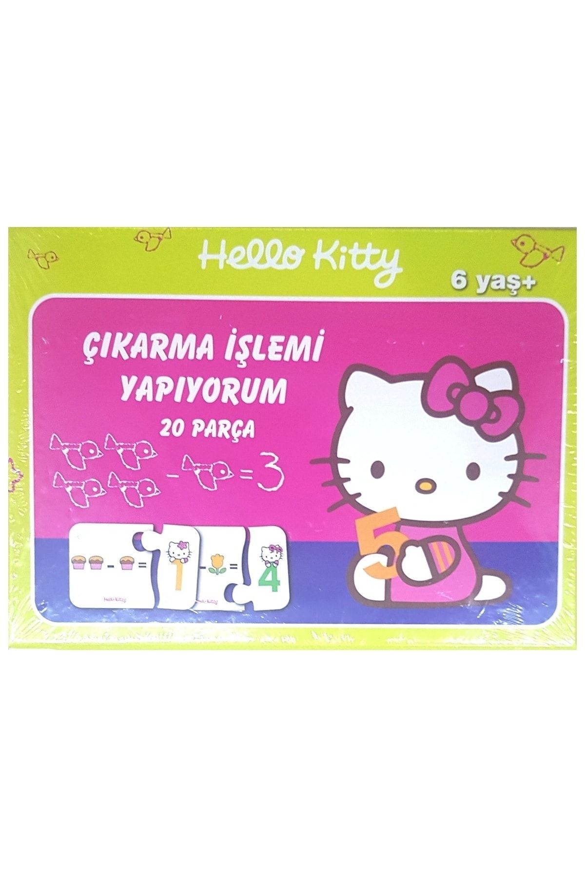 Hello Kitty Çıkarma Işlemi Yapıyorum 20 Parçalı Eğitici Yapboz