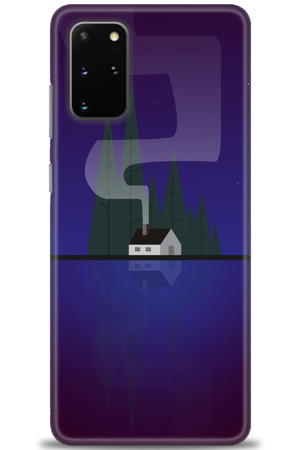 Noprin Samsung Galaxy S20 Plus Kılıf Hd Baskılı Kılıf - House Lake + Nano Micro Ekran Koruyucu