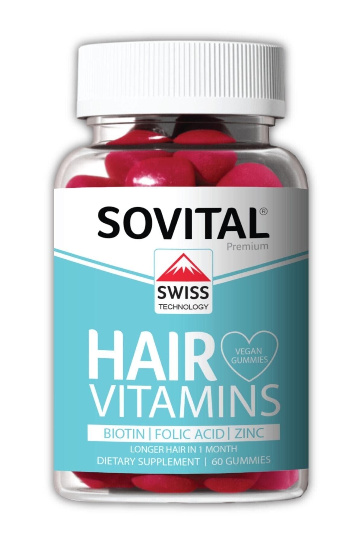 SOVITAL Hair Vitamin Isviçre Patentli Vegan Gummy - Saç Vitamini