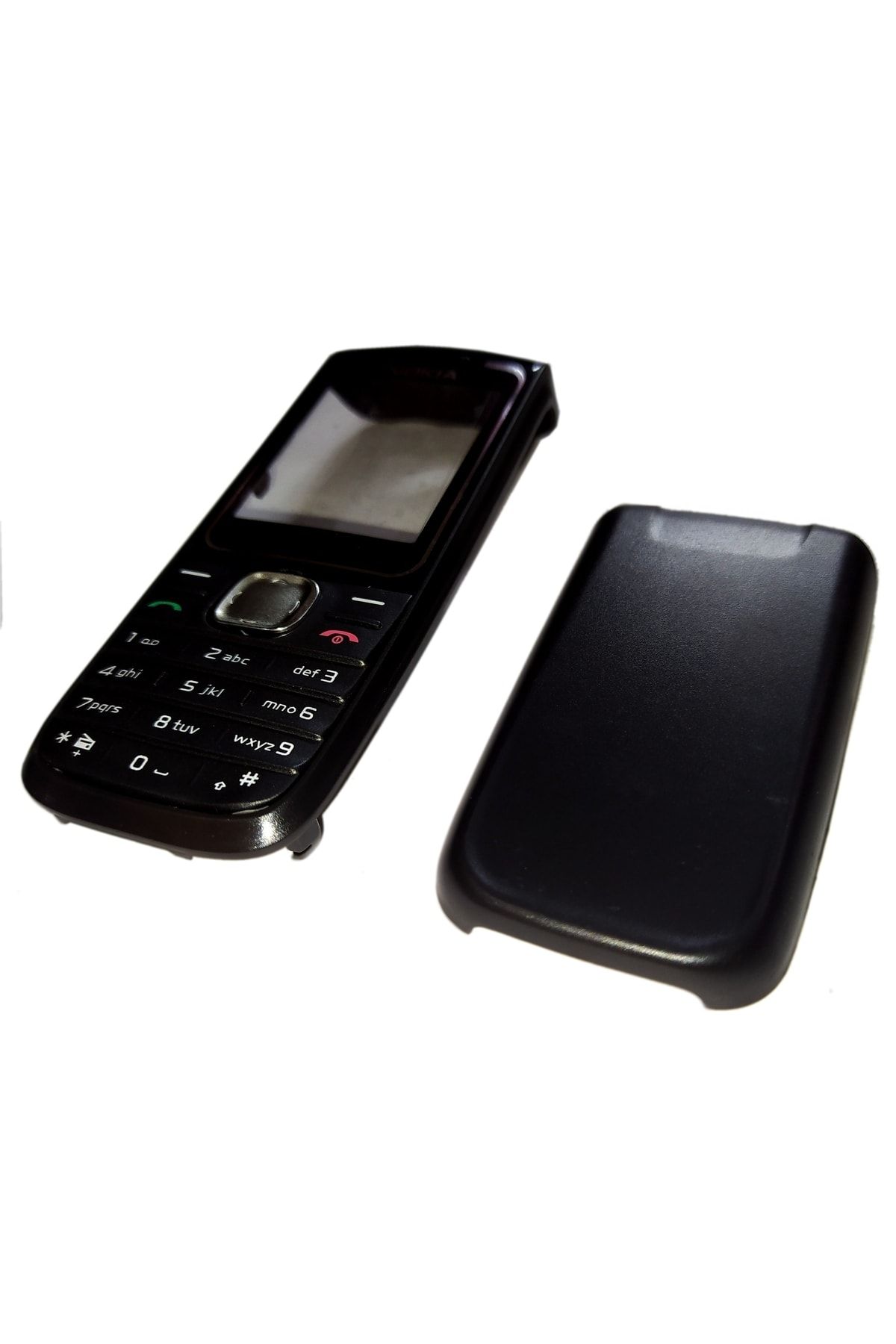 OEM Nokia 1650 Kapak Nokia 1650 Uyumlu Siyah Renk Ön Kapak Arka Kapak Tuş Takımı