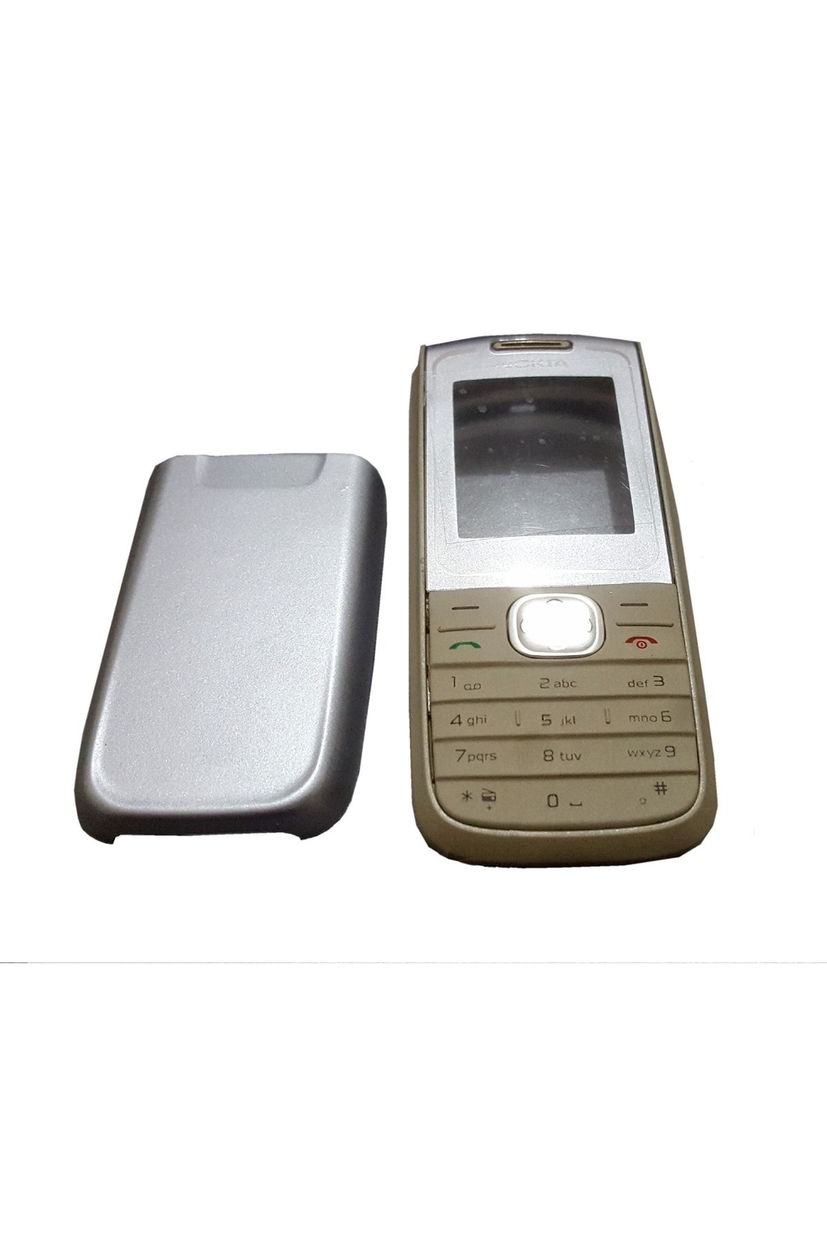 OEM Nokia 1650 Kapak Nokia 1650 Uyumlu Beyaz Gri Renk Ön Kapak Arka Kapak Tuş Takımı
