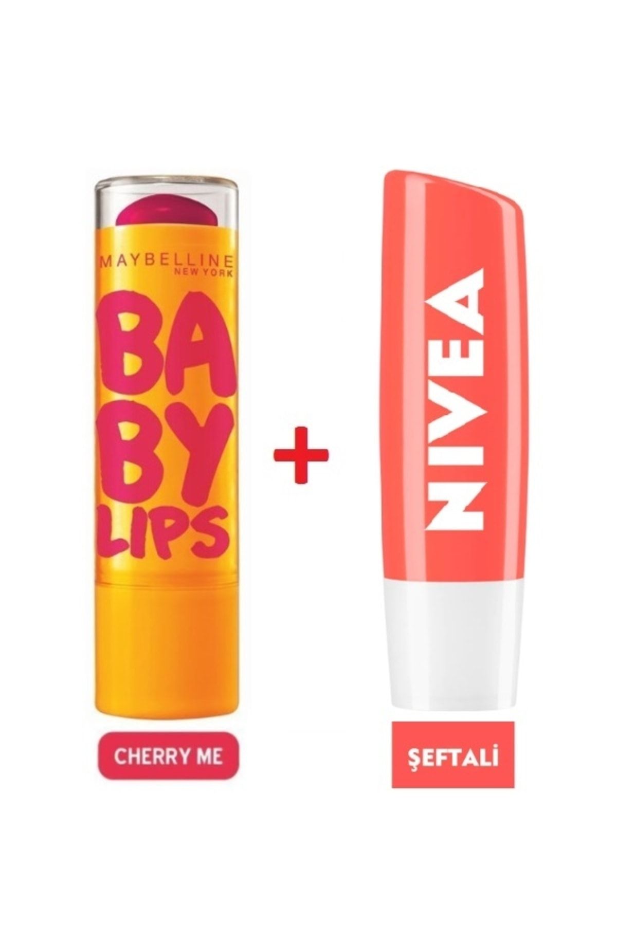 NIVEA 24h Nemlendirici Dudak Balmı Şeftali- Baby Lips Cherry Me