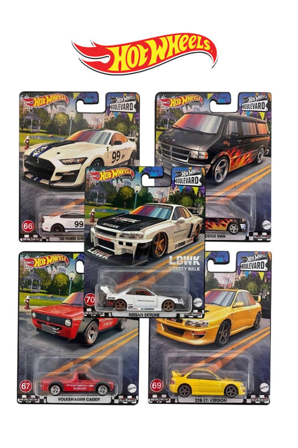 HOT WHEELS Premium Boulevard 2023 5’li Set