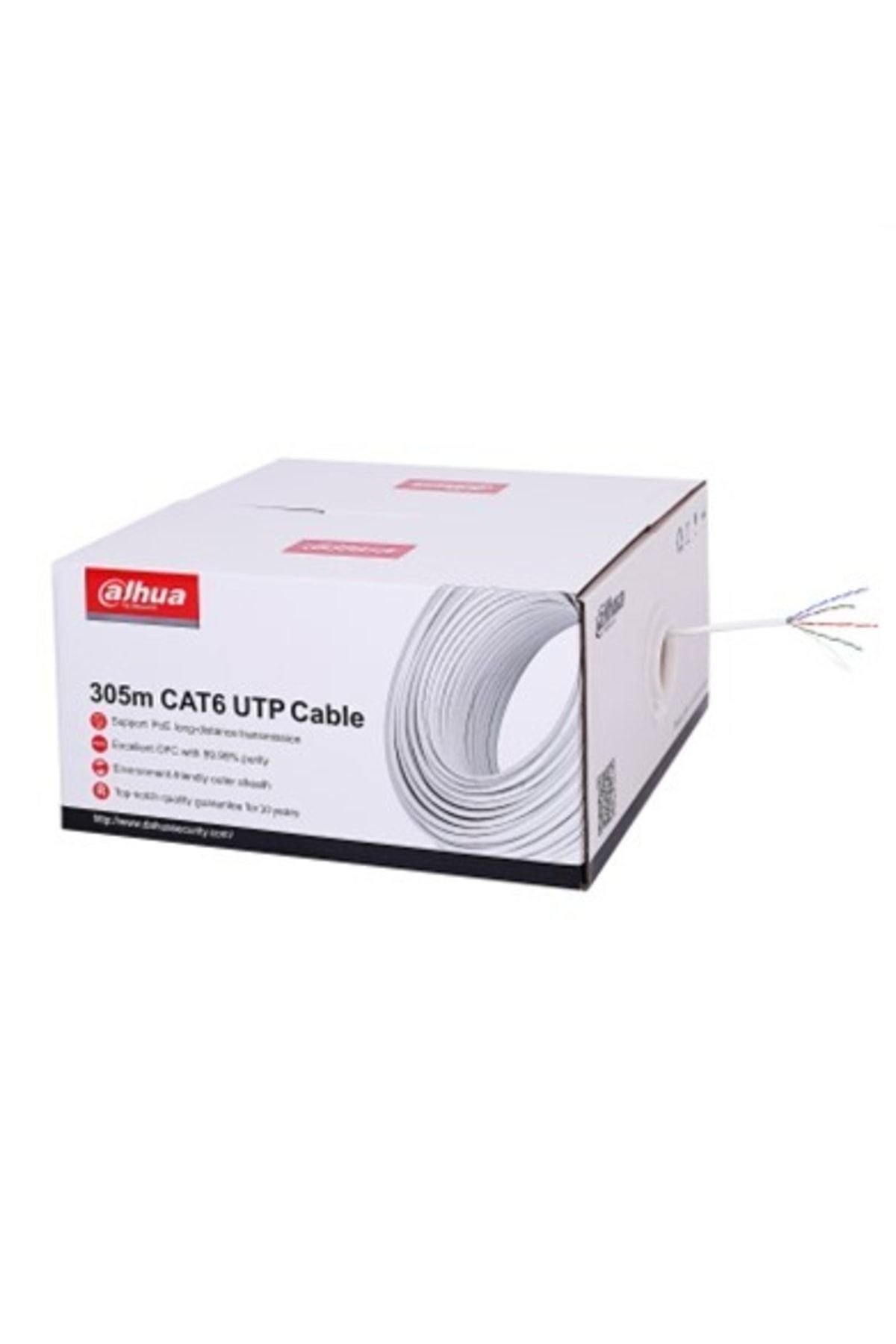 Dahua Dh-pfm920ı-6un-c Utp Cat6 Kablo 24awg Beyaz Halojenfree 305mt