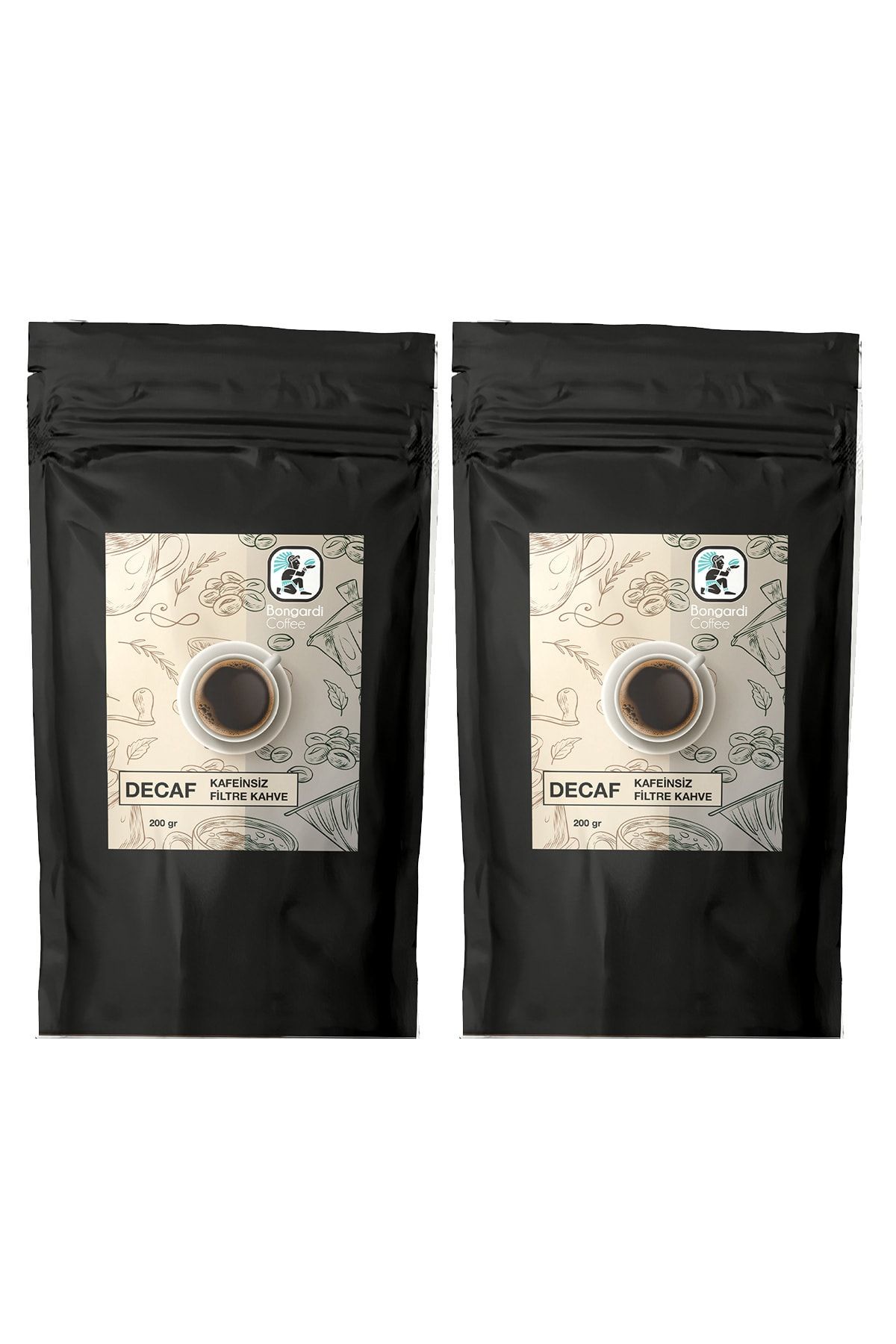 Bongardi Coffee 2x200 Gram Decaf Kafeinsiz Filtre Kahve