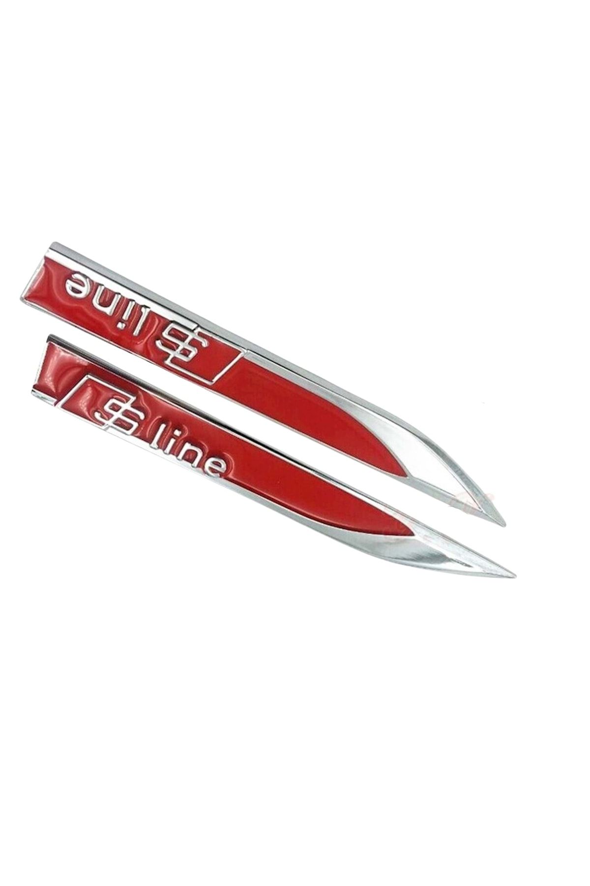 Wimbledon Nikel Kırmızı Gümüş S Line Bıçak Model Oto Arma Sticker