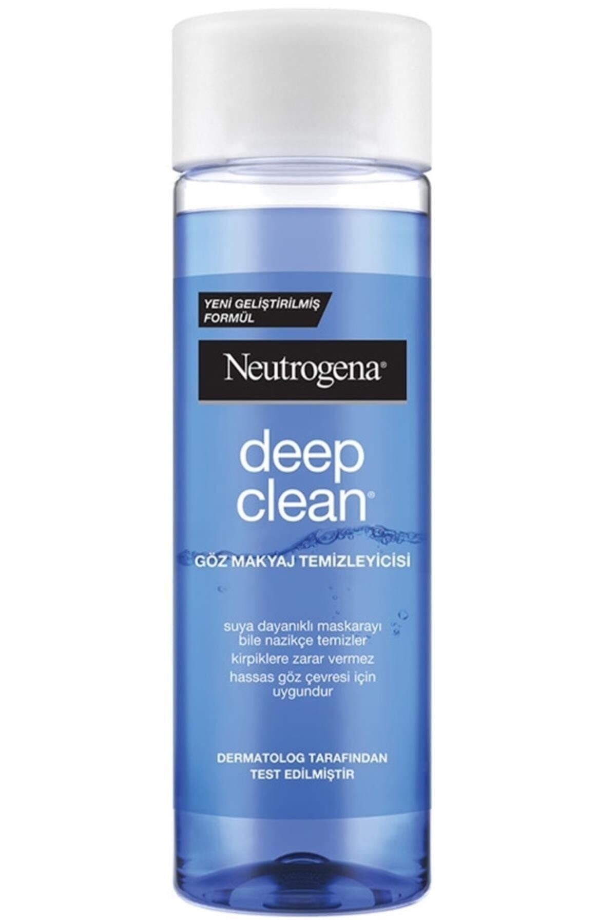 Neutrogena Deep Clean Göz Makyaj Temizleyicisi (suya Dayanaklı Göz Makyajında Etkili Formül, 125 ml)