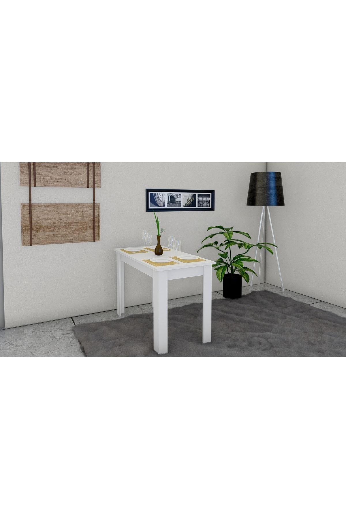 ipek mobilya Faul Çalışma Masası 120cm X 60cm (beyaz)