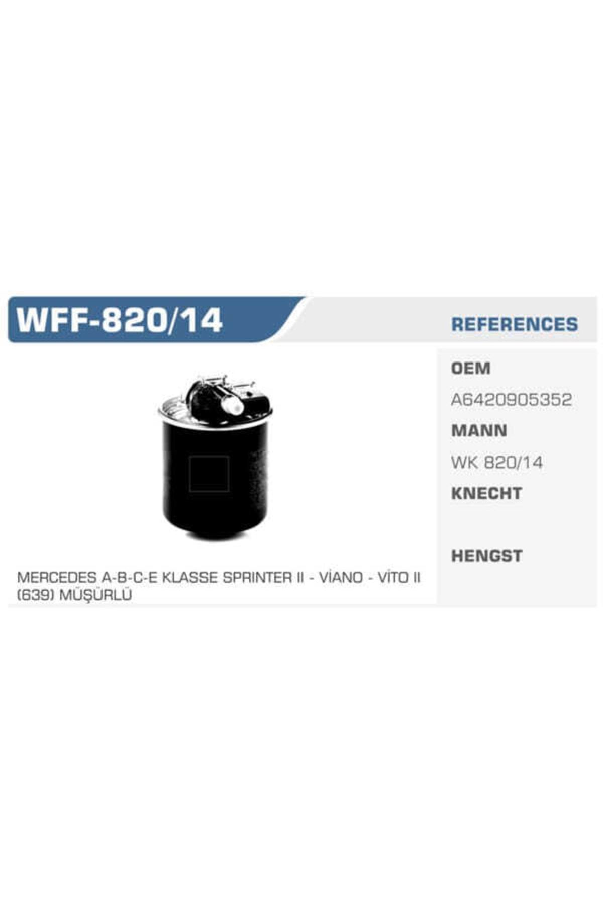 Winkel Wınkel Wff-820-14 Mazot Filtresi Mercedes A Serisi A180cdı A200cdı B C E Serisi S Serisi S350