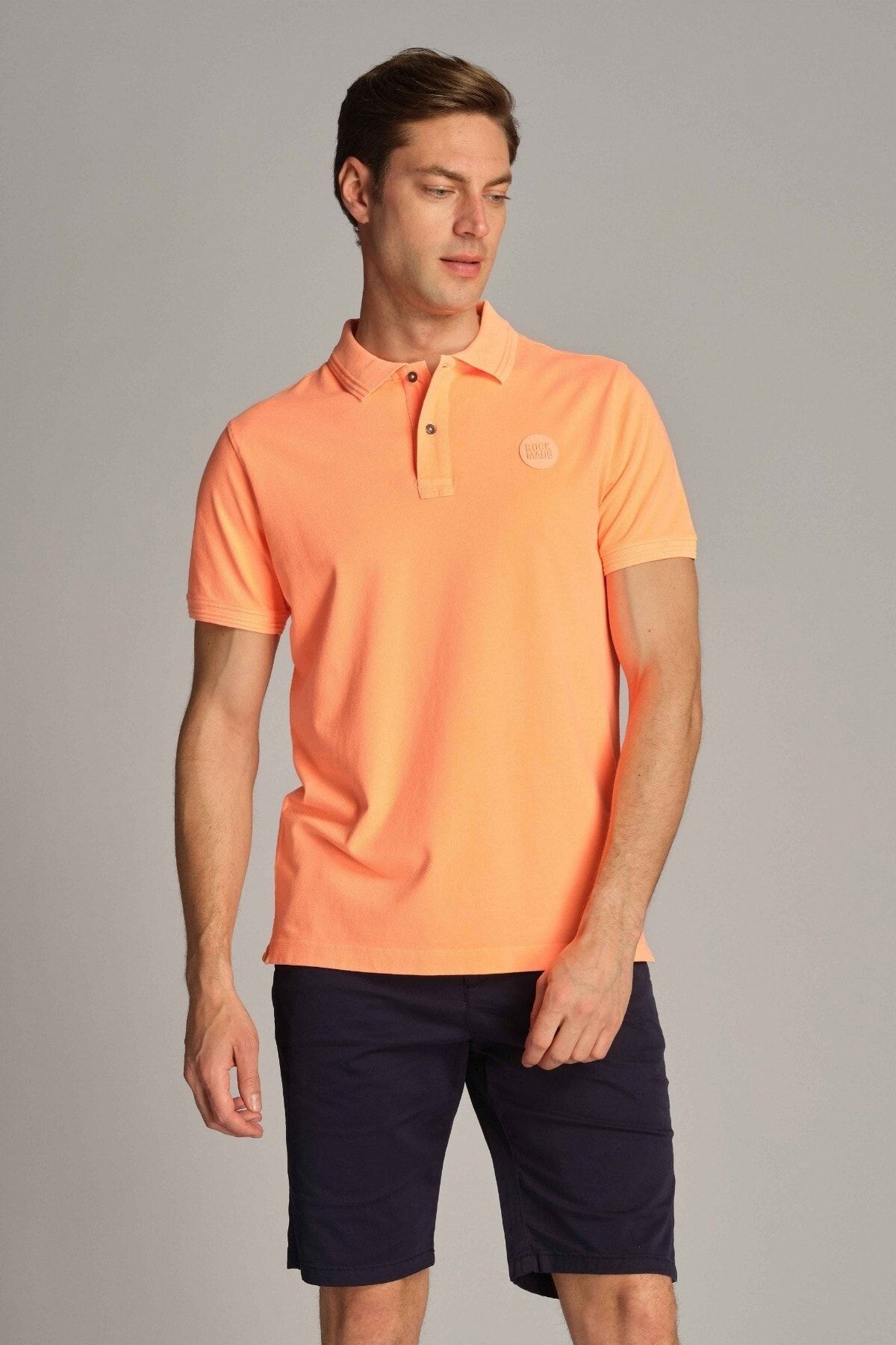 Ruck & Maul Erkek Polo Tişört 23313 1423 - Neon Orange