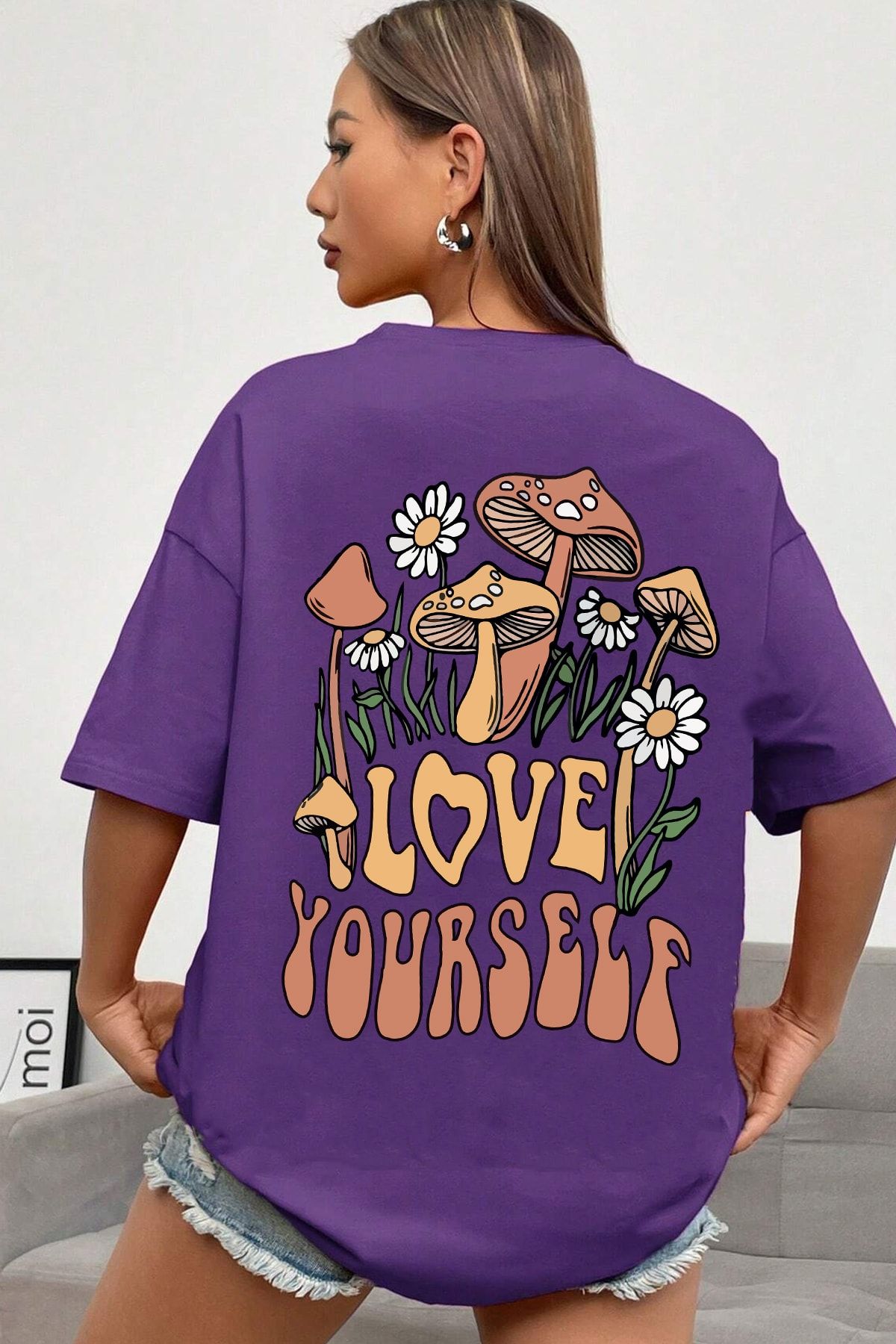 uyguntarz Unisex Love Yourself Baskılı T-shirt