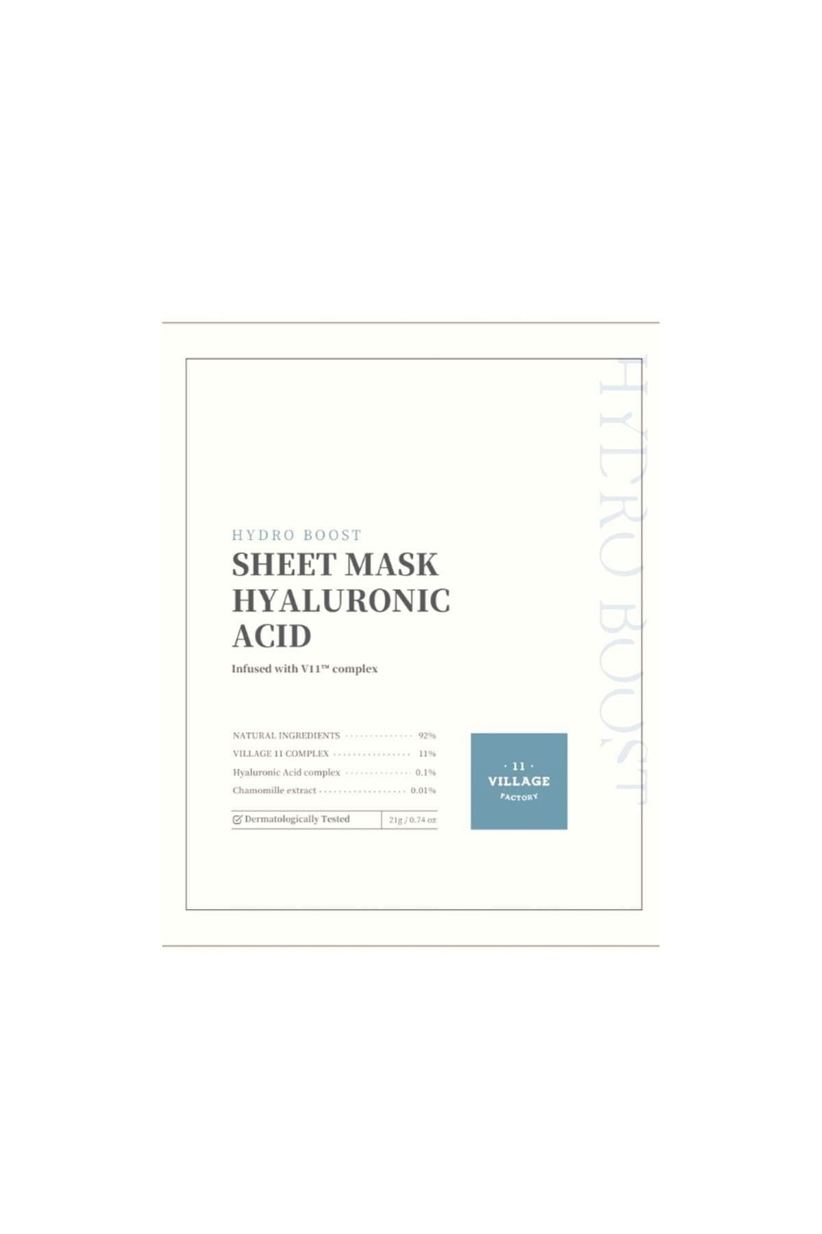 Village 11 Factory Hydro Boost Sheet Mask Hyaluronic Acid 21 Gr – Vegan Hyalüronik Asit Maskesi
