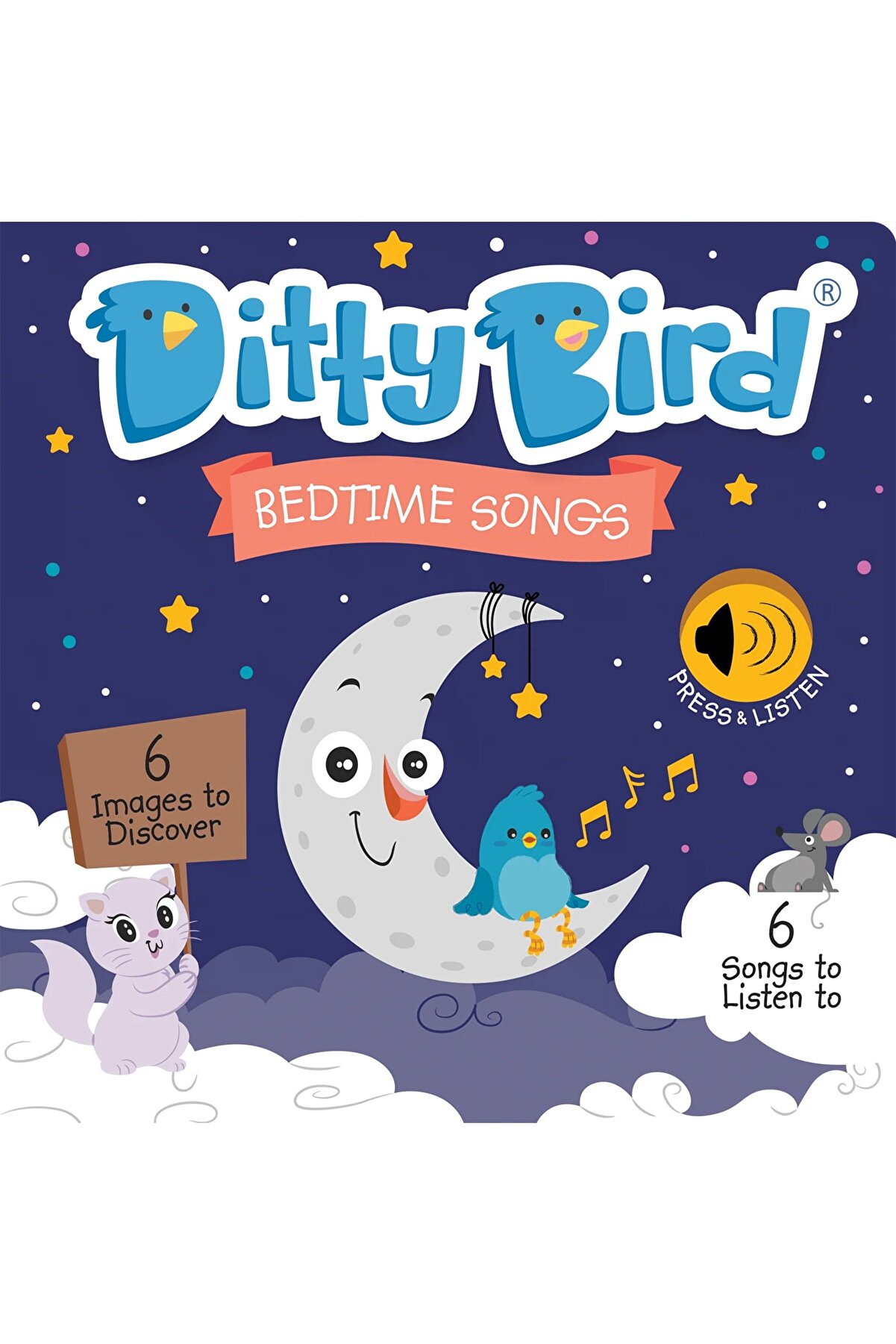 Mema Publishing Ditty Bird: Bedtime Songs | 0-3 Yaş Çocuklar Için Ingilizce Sesli Kitap - Ninniler