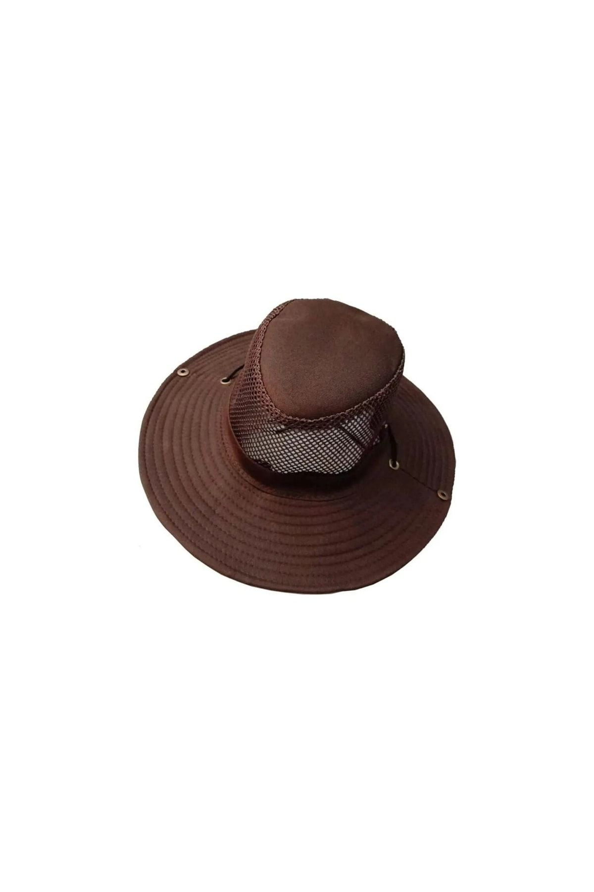 Neler Geldi Neler Kahverengi Erkek Katlanabilir Yazlık Fileli Fötr Şapka Foter Şapka Yazlık Fötür Şapka