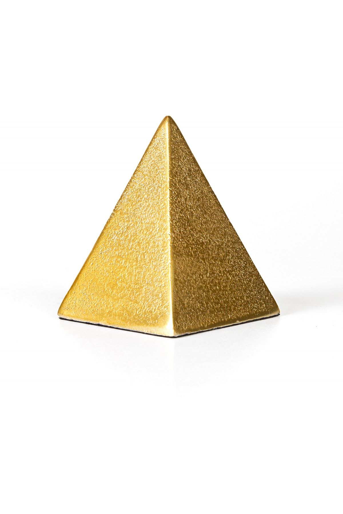 Herdekora Dekoratif Metal Piramit Gold 8x9.5x8 Cm.