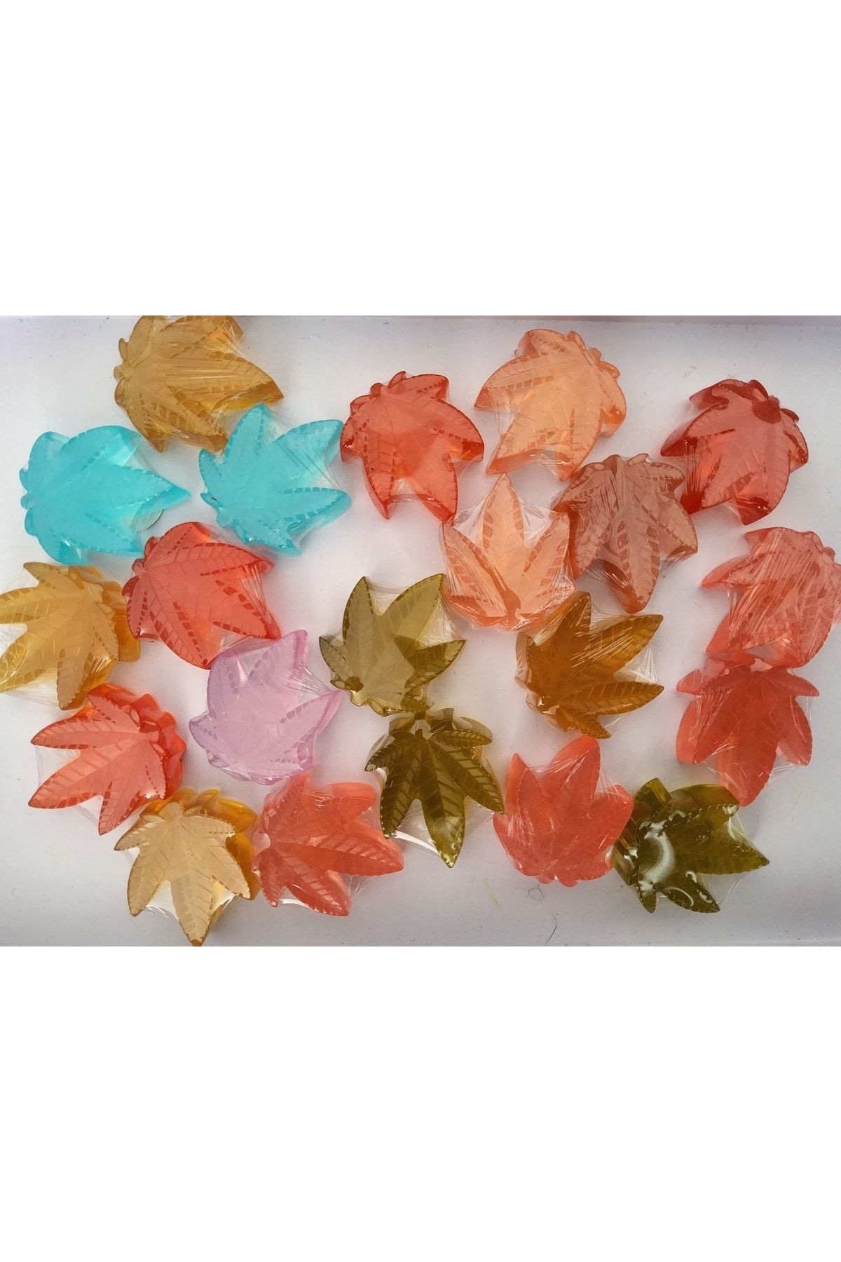 Selikopiti Soap Yaprak Şekilli 10'lu Karışık Renkli Sabun Seti