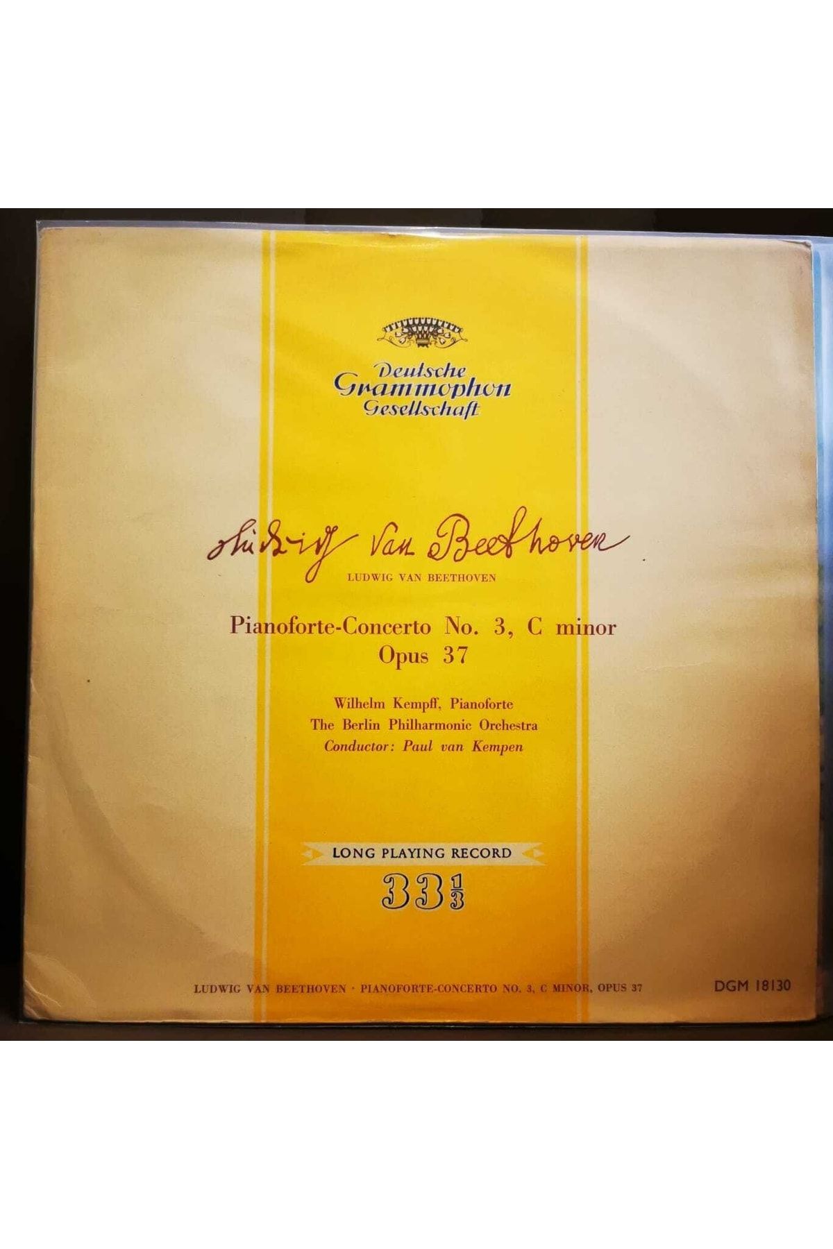 Vinylium Zone Beethoven-pianoforte-concerto No. 3, C Minor, Opus 37 Vinyl, Lp-plak